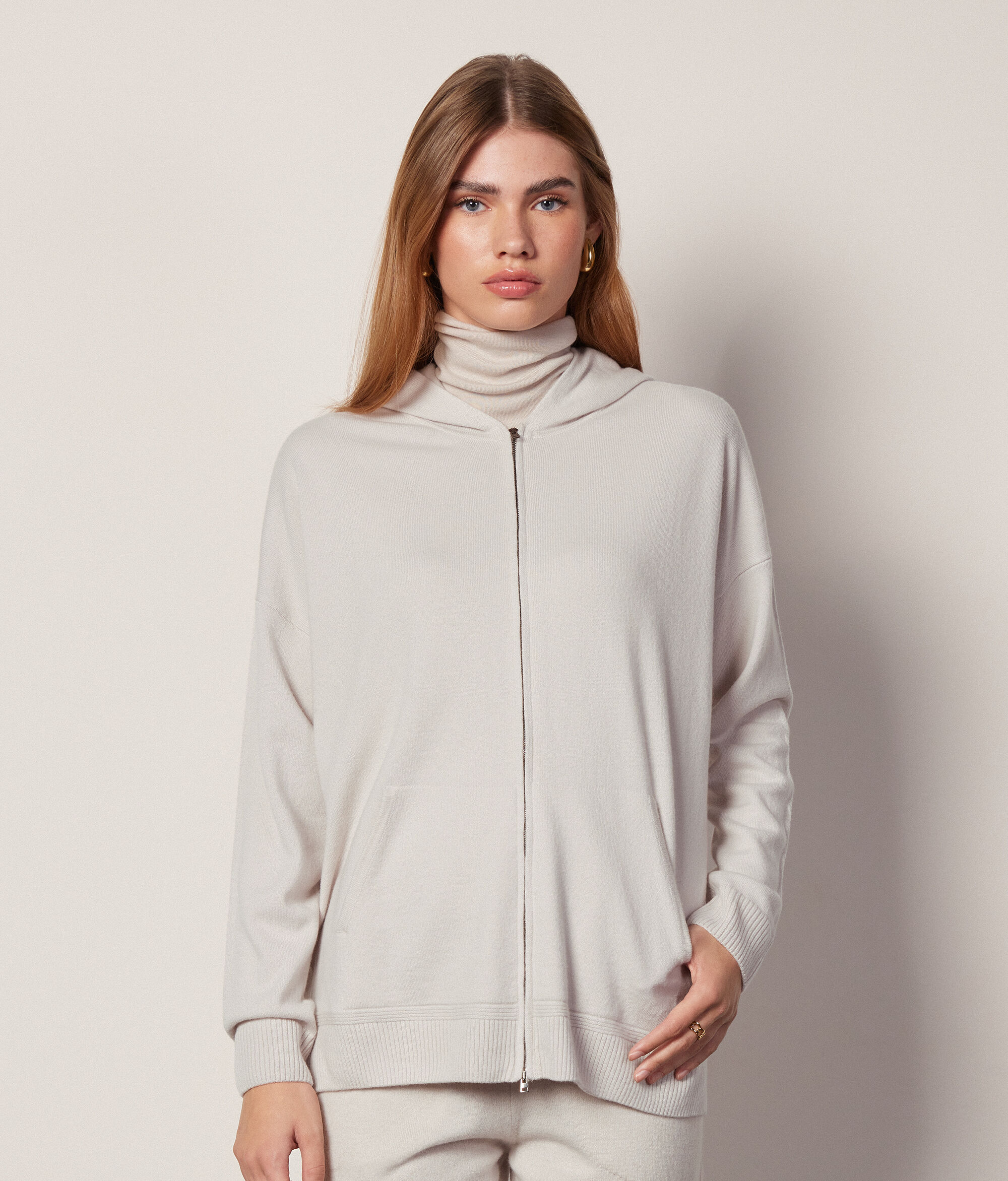 Sudadera con cremallera y capucha de mujer de Cashmere Ultrasoft