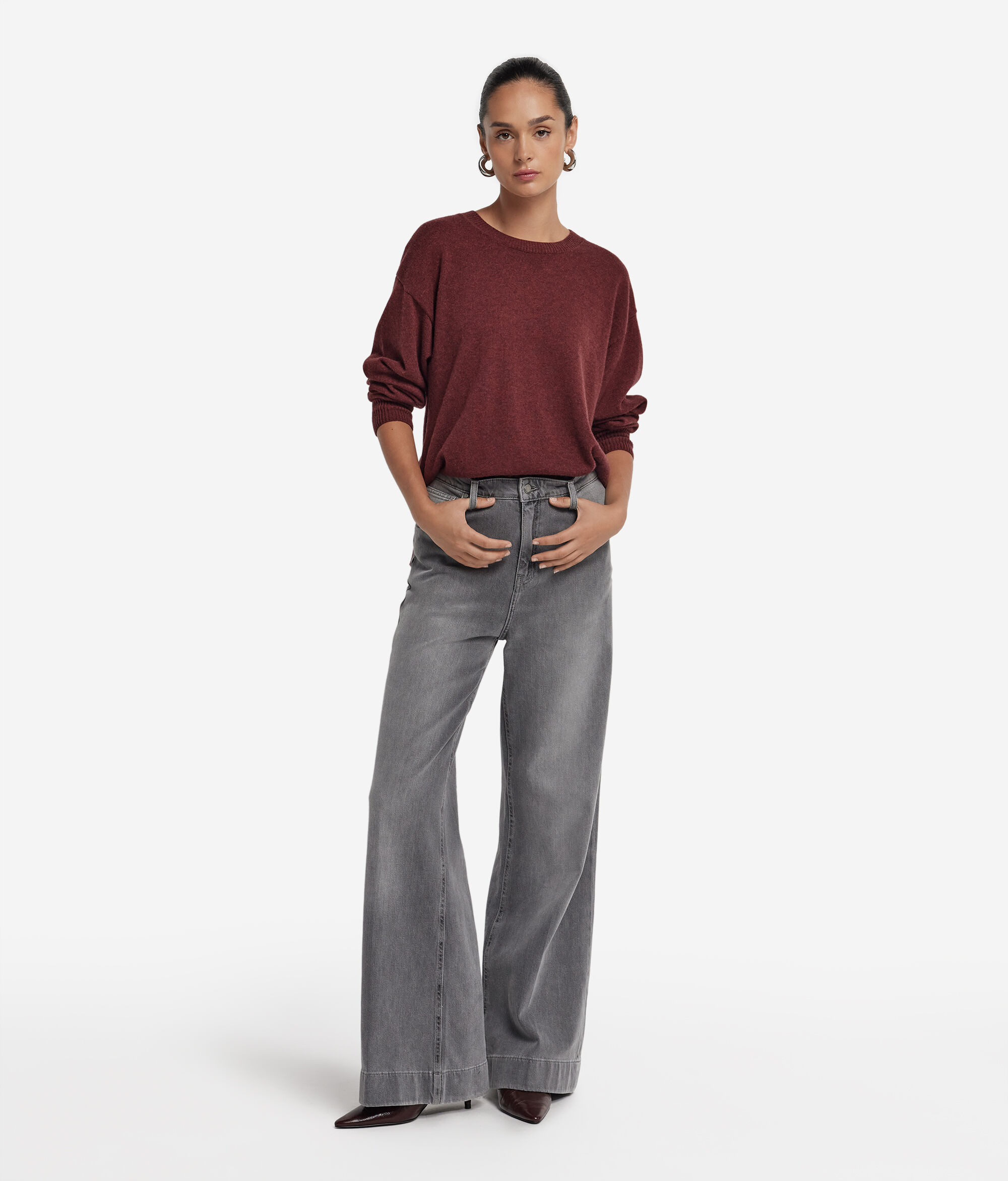 Ultrasoft Cashmere jumper with slits