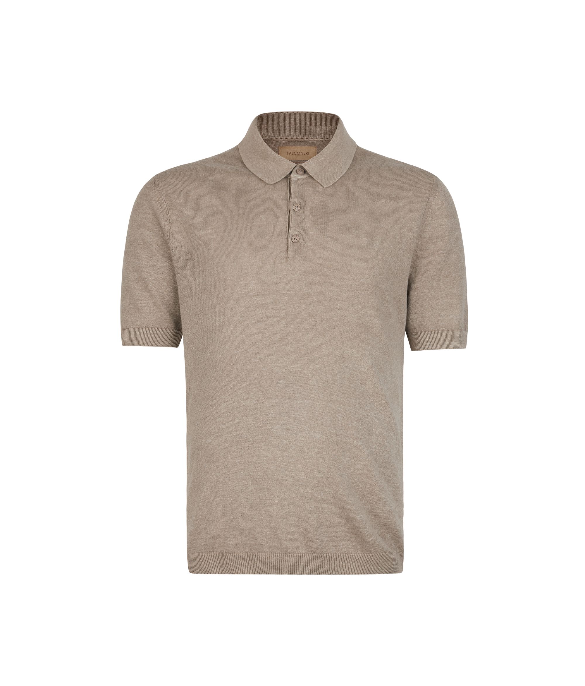 Polo de lino y algodón