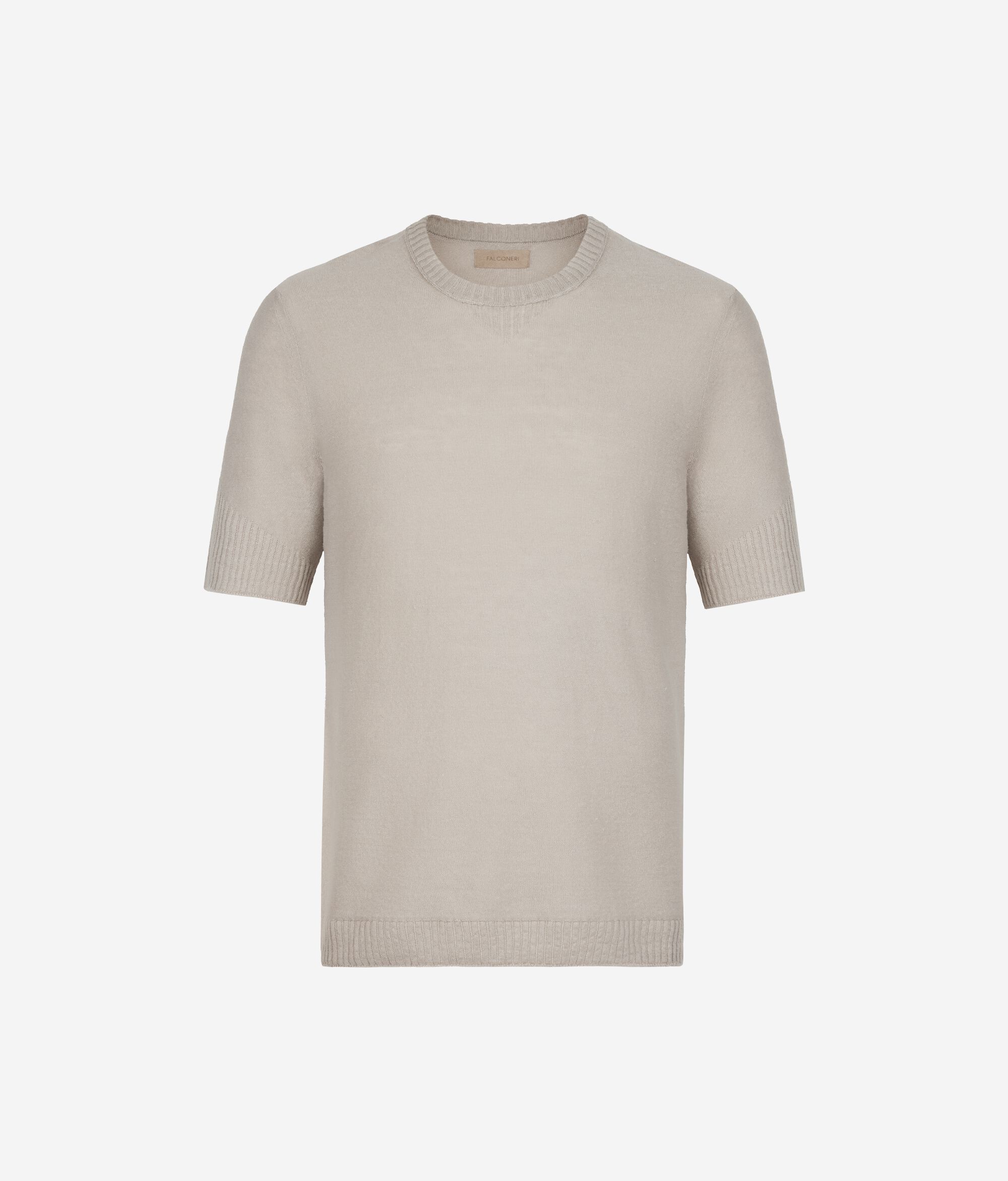 T-Shirt mit geripptem Motiv