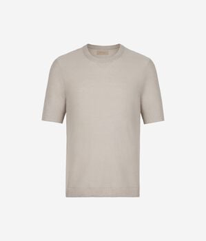 Ribbed pattern T-shirt