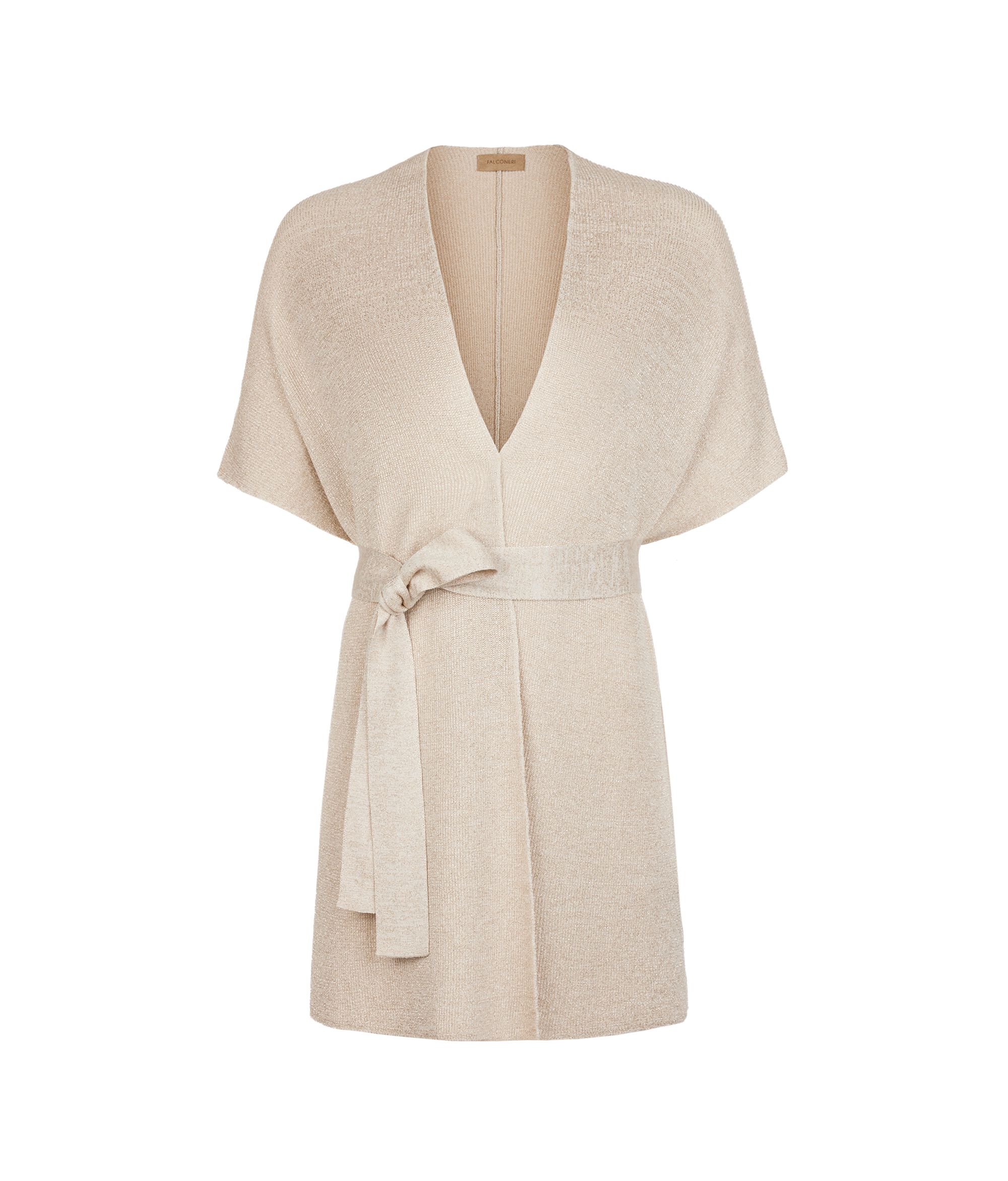 Kimono côtelé en lamé