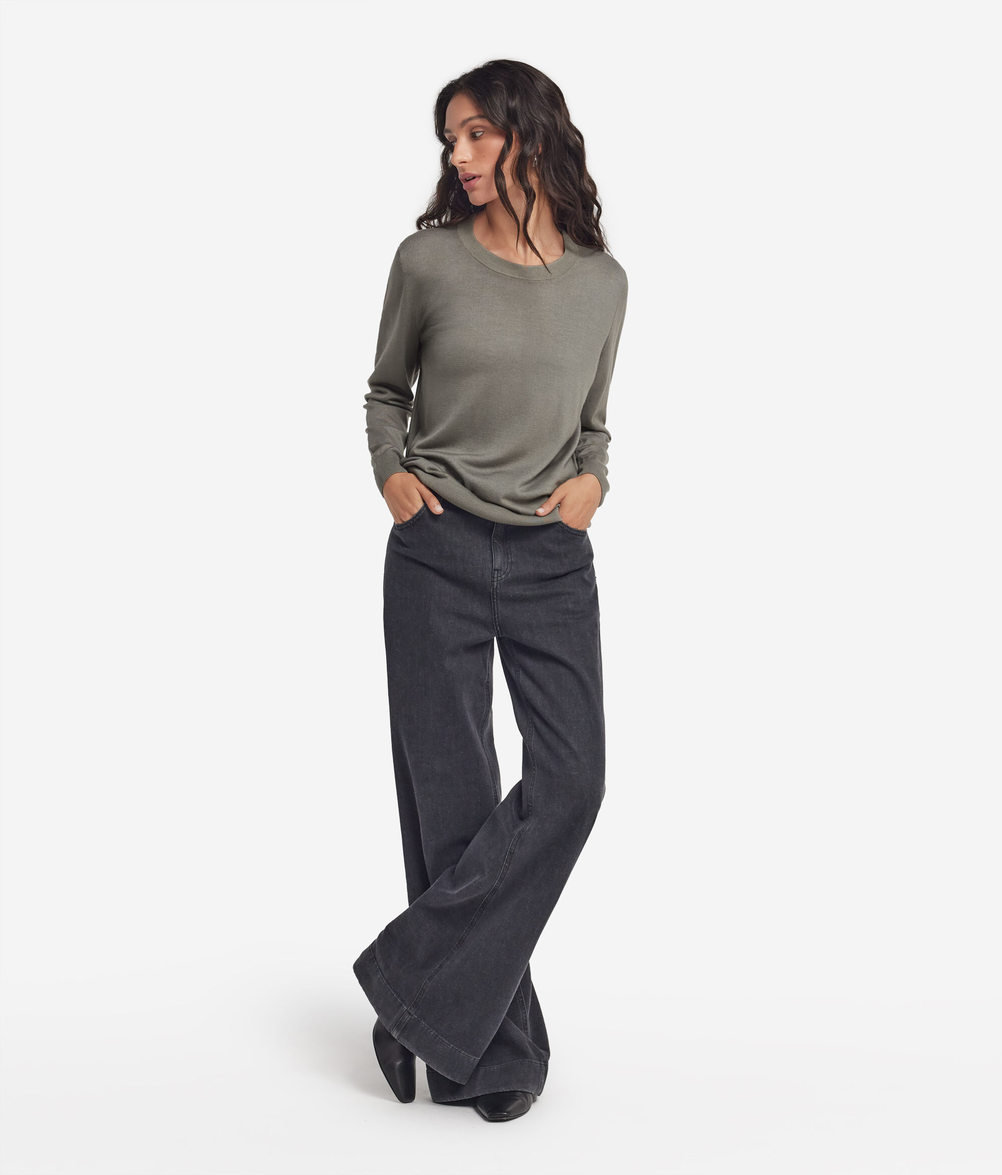 Crew Neck Ultrafine Cashmere Jumper