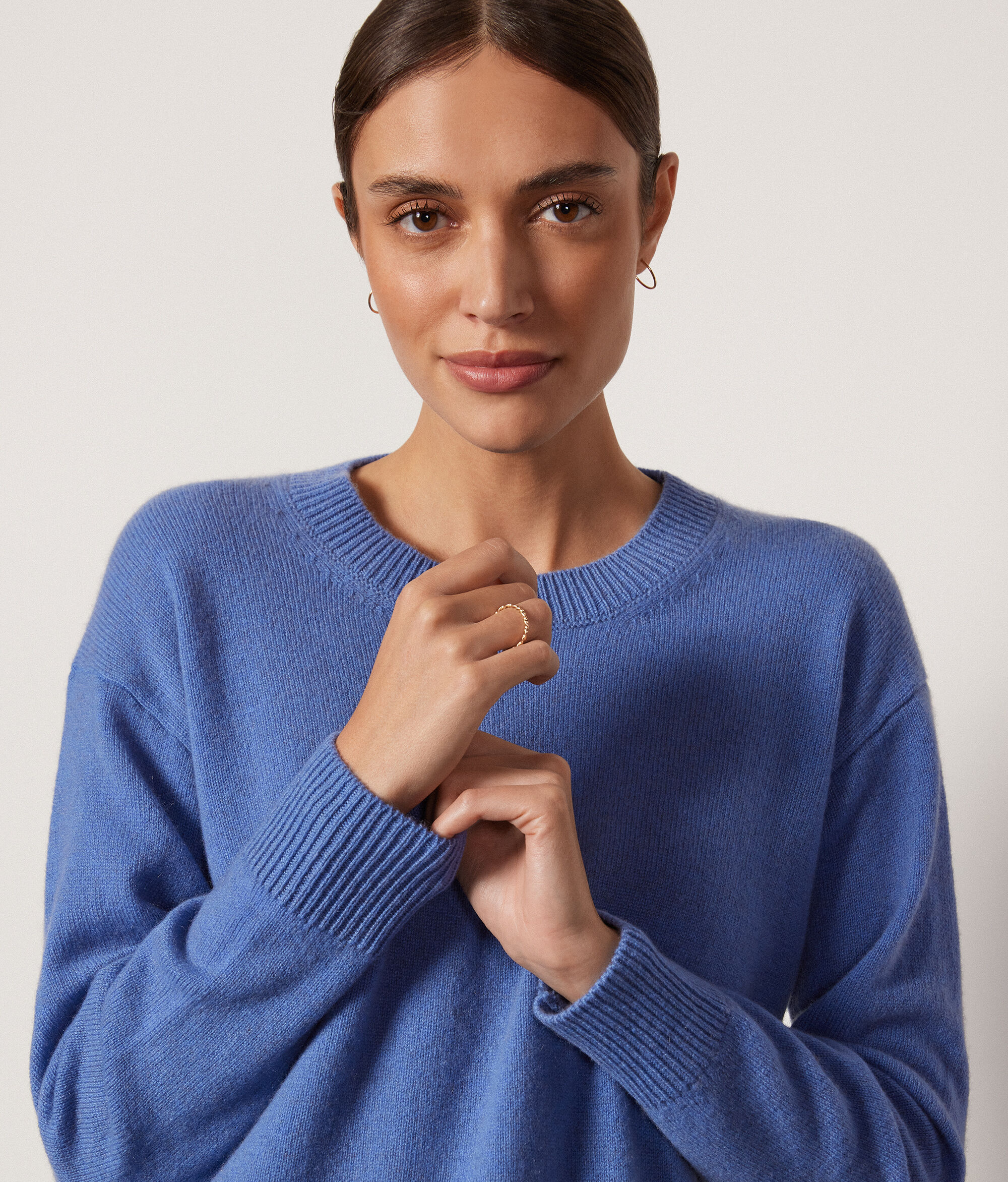 Pull femme en cachemire ultra-doux à col rond