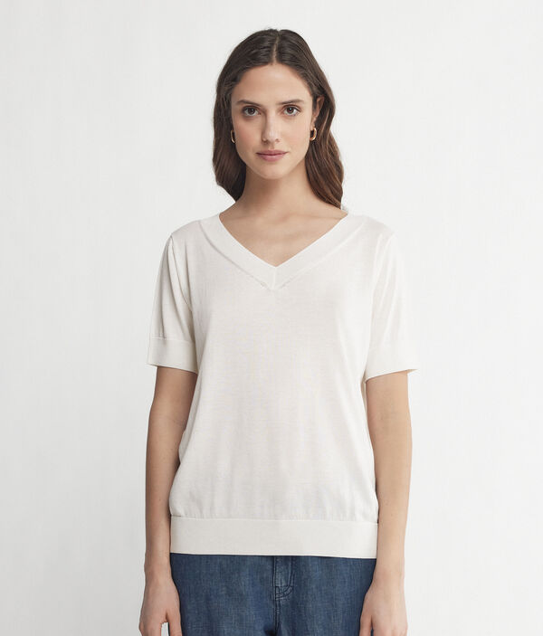 Джемпер из шелка и хлопка