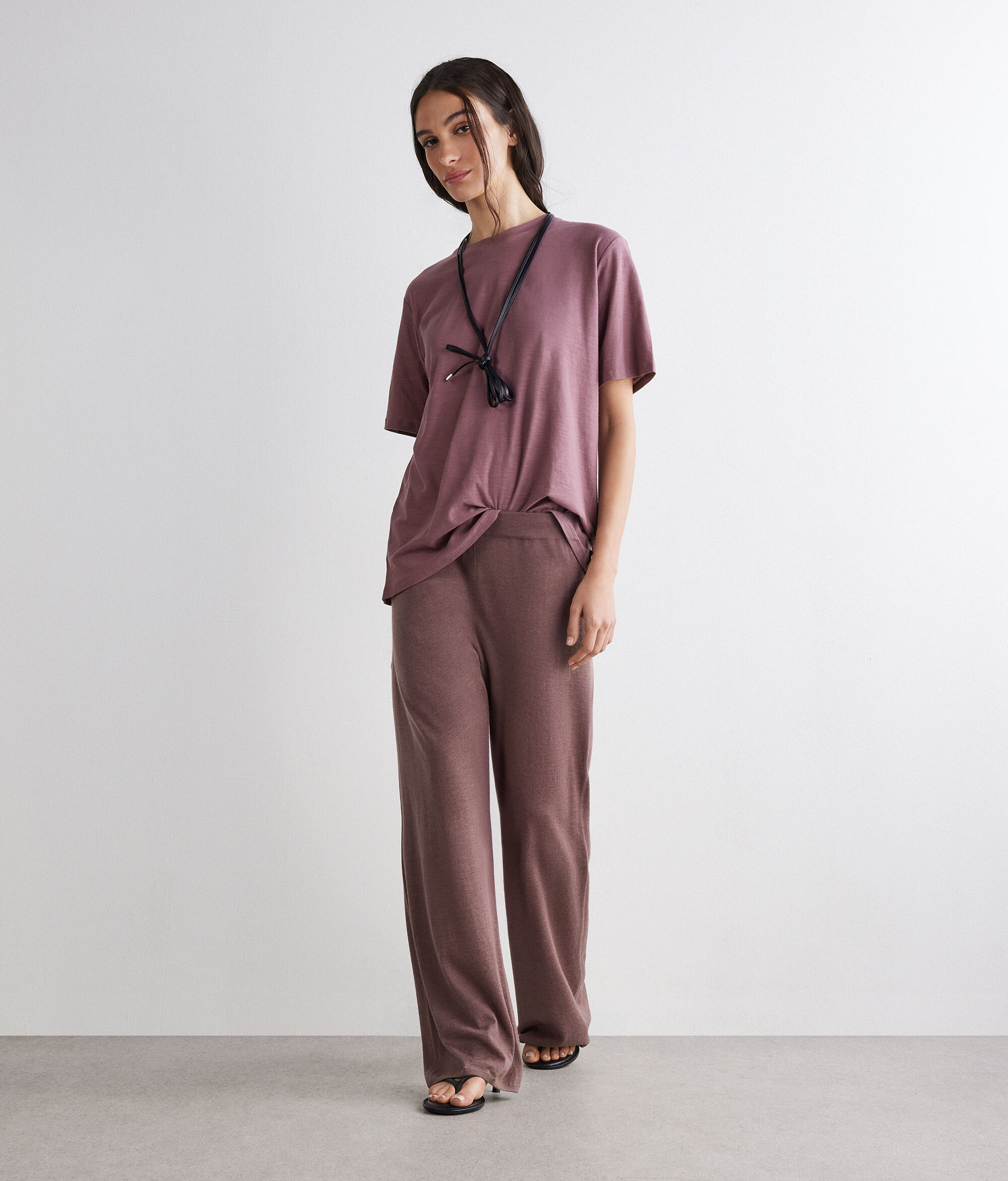 Ultrafine Kaşmir Palazzo Pantolon