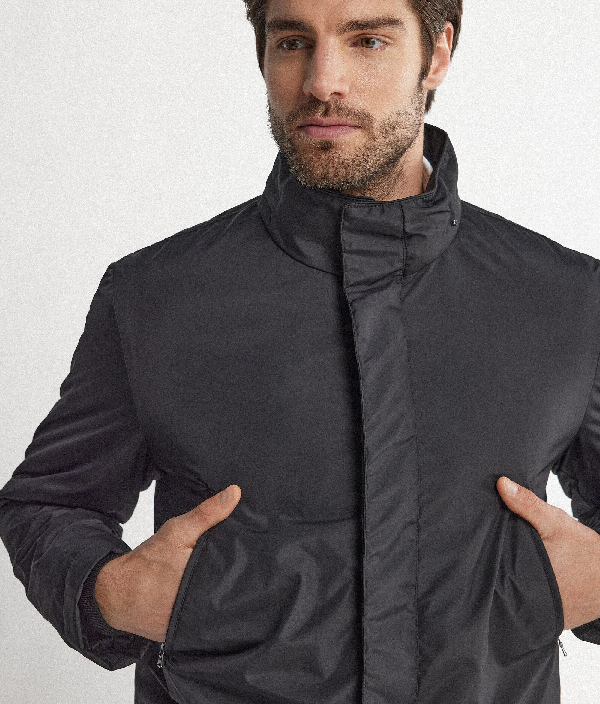 Parka aus Funktionsgewebe mit Kaschmirfutter