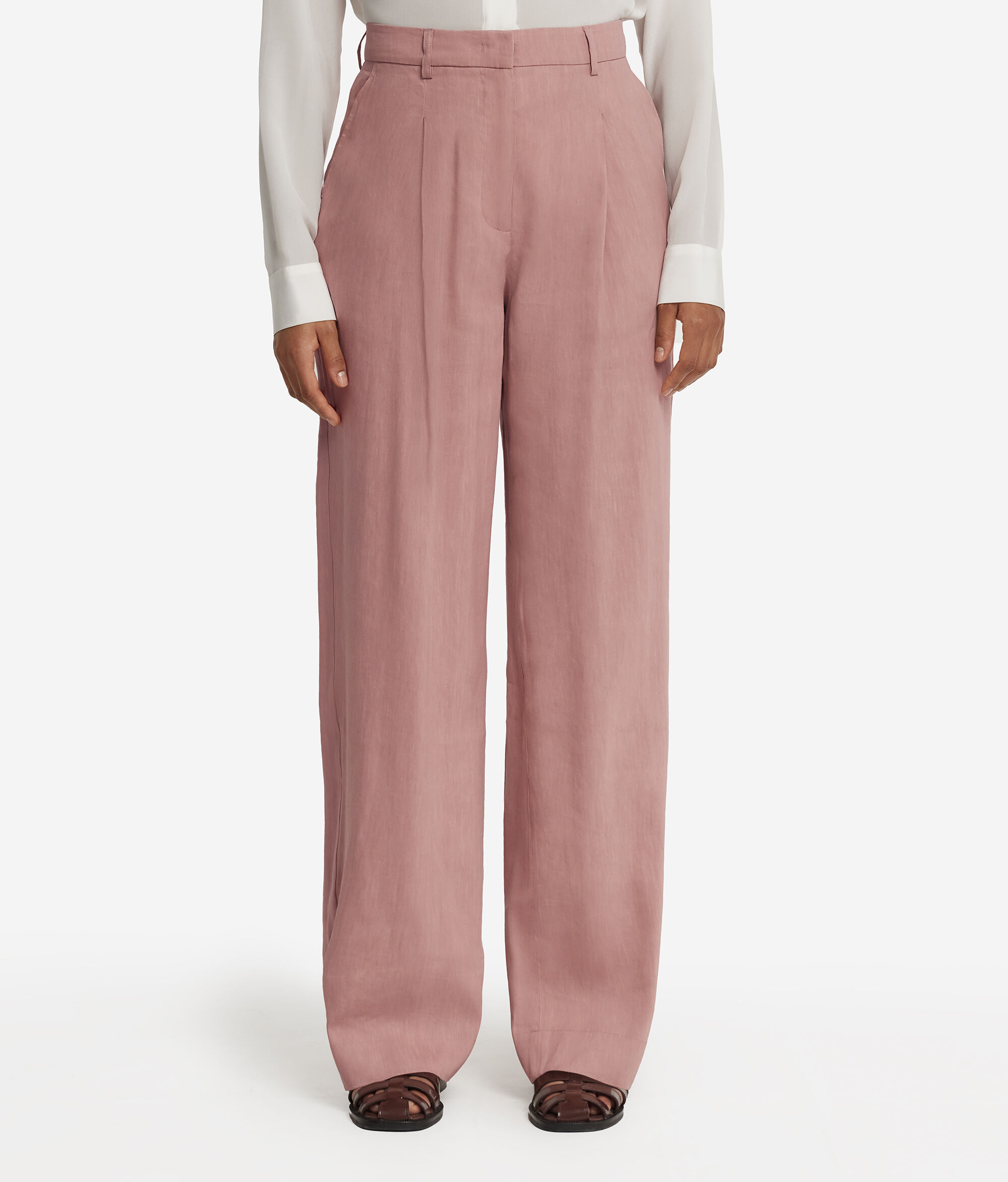 Pantalone palazzo lino viscosa