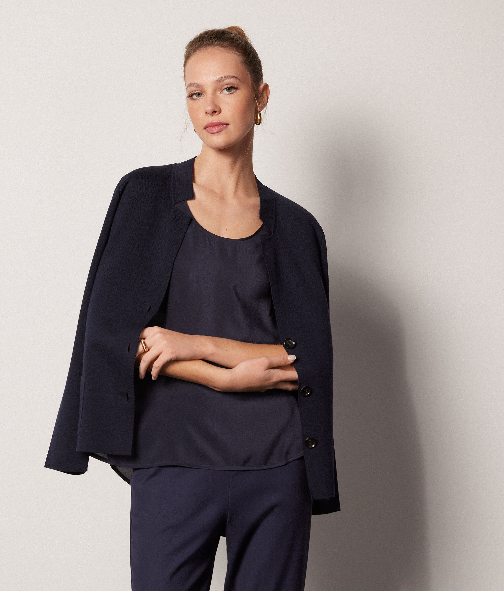 Wide-Neck Silk Camisole