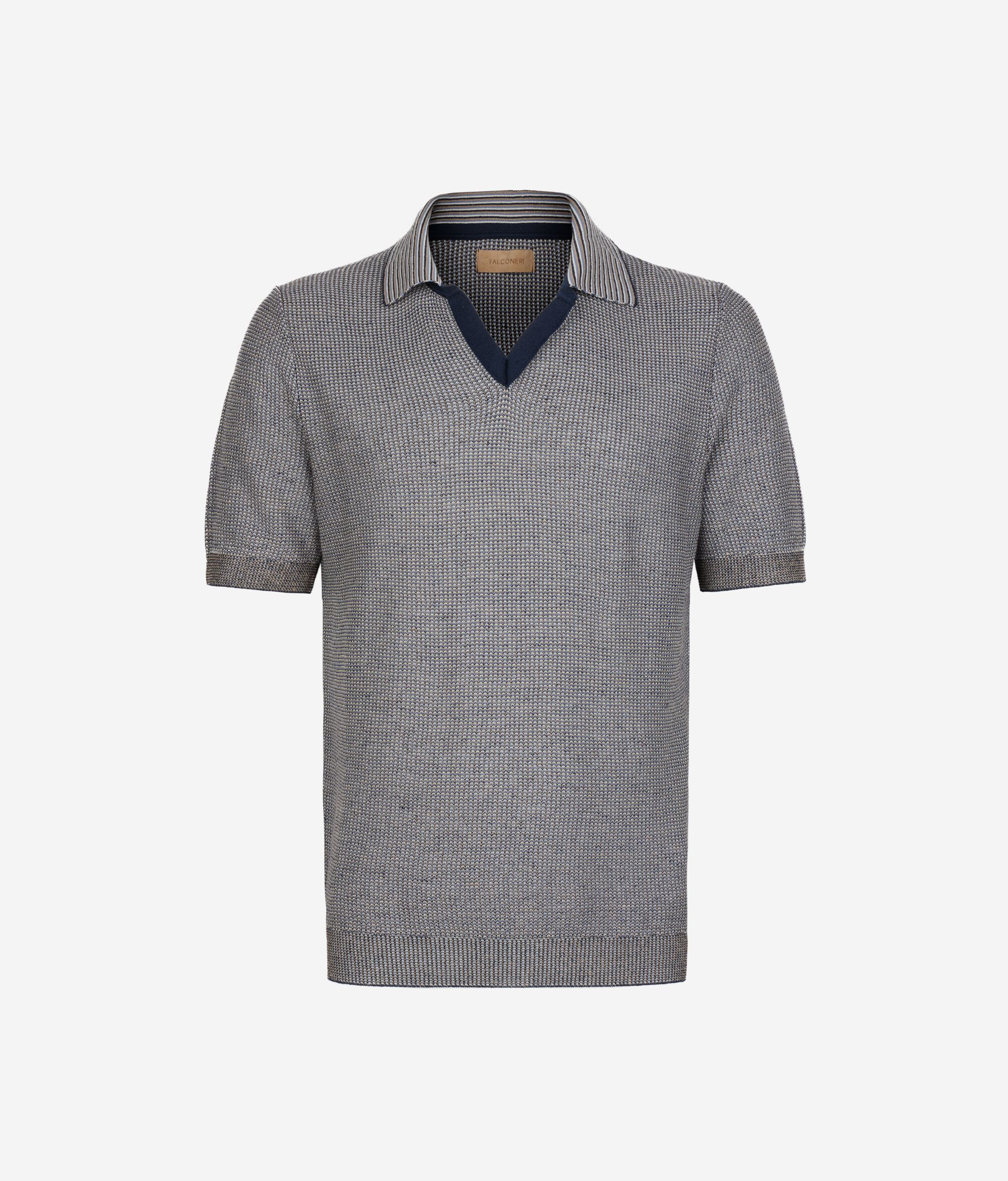 Poloshirt aus Pikee-Moulinéstrick