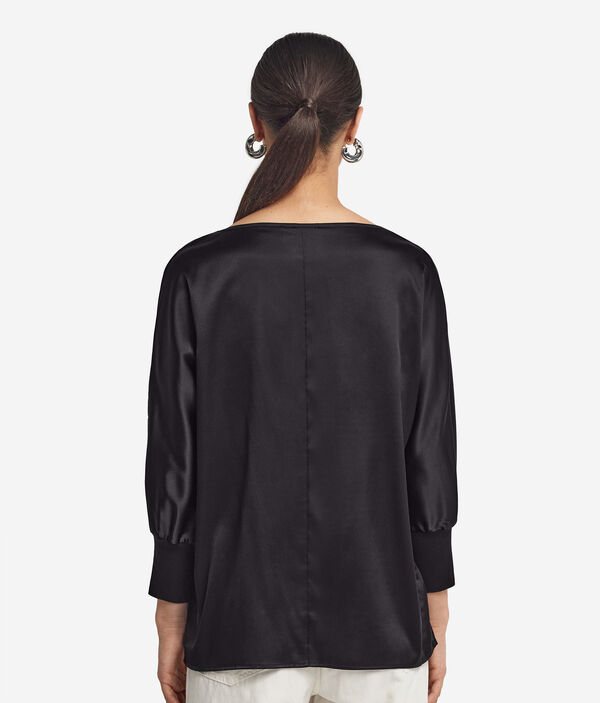 Блуза из атласного шелка