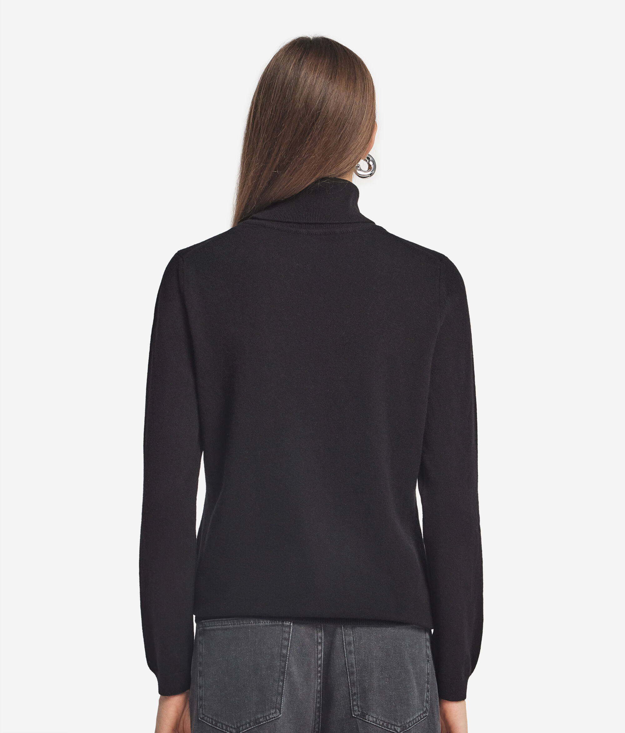 Camisola de Gola Alta em Ultrasoft Cashmere