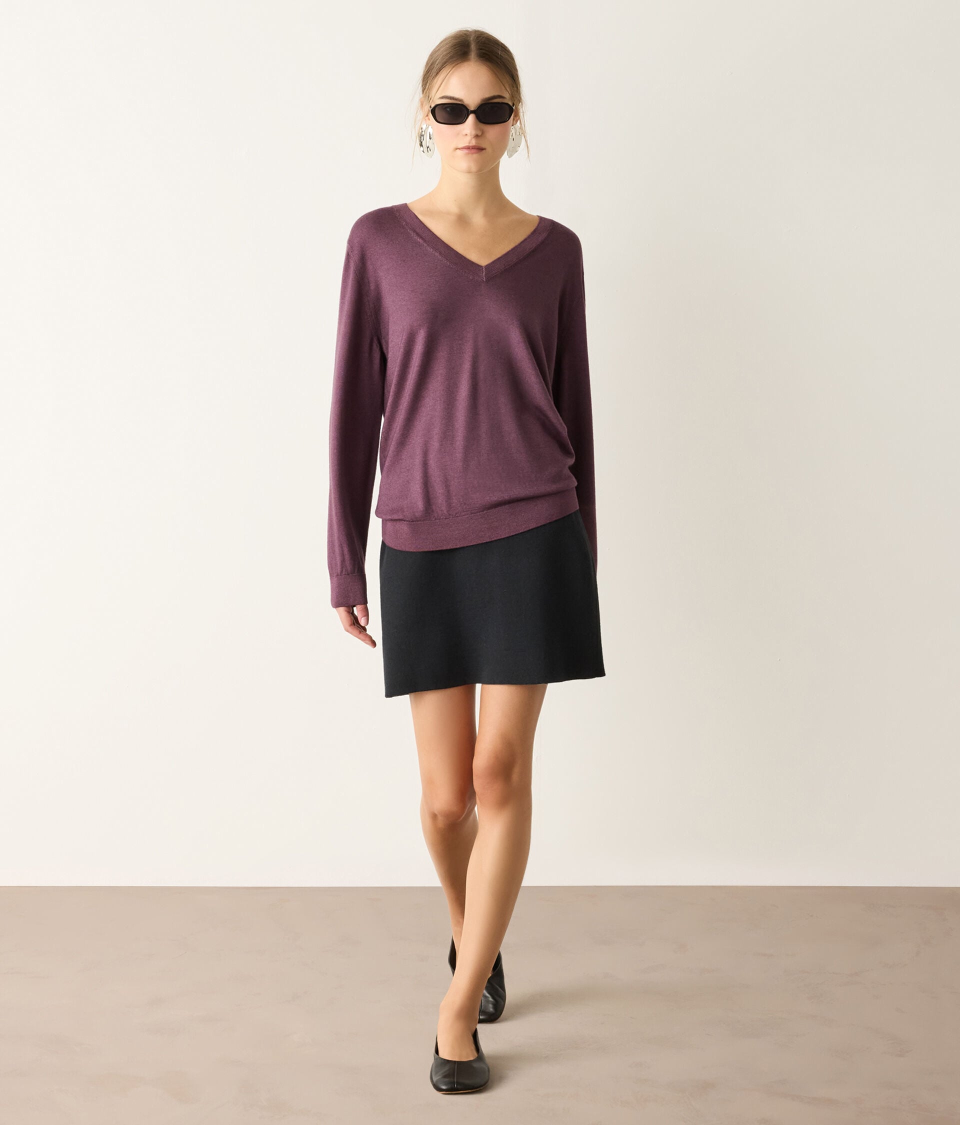 Ultrafine Cashmere V-Neck Jumper