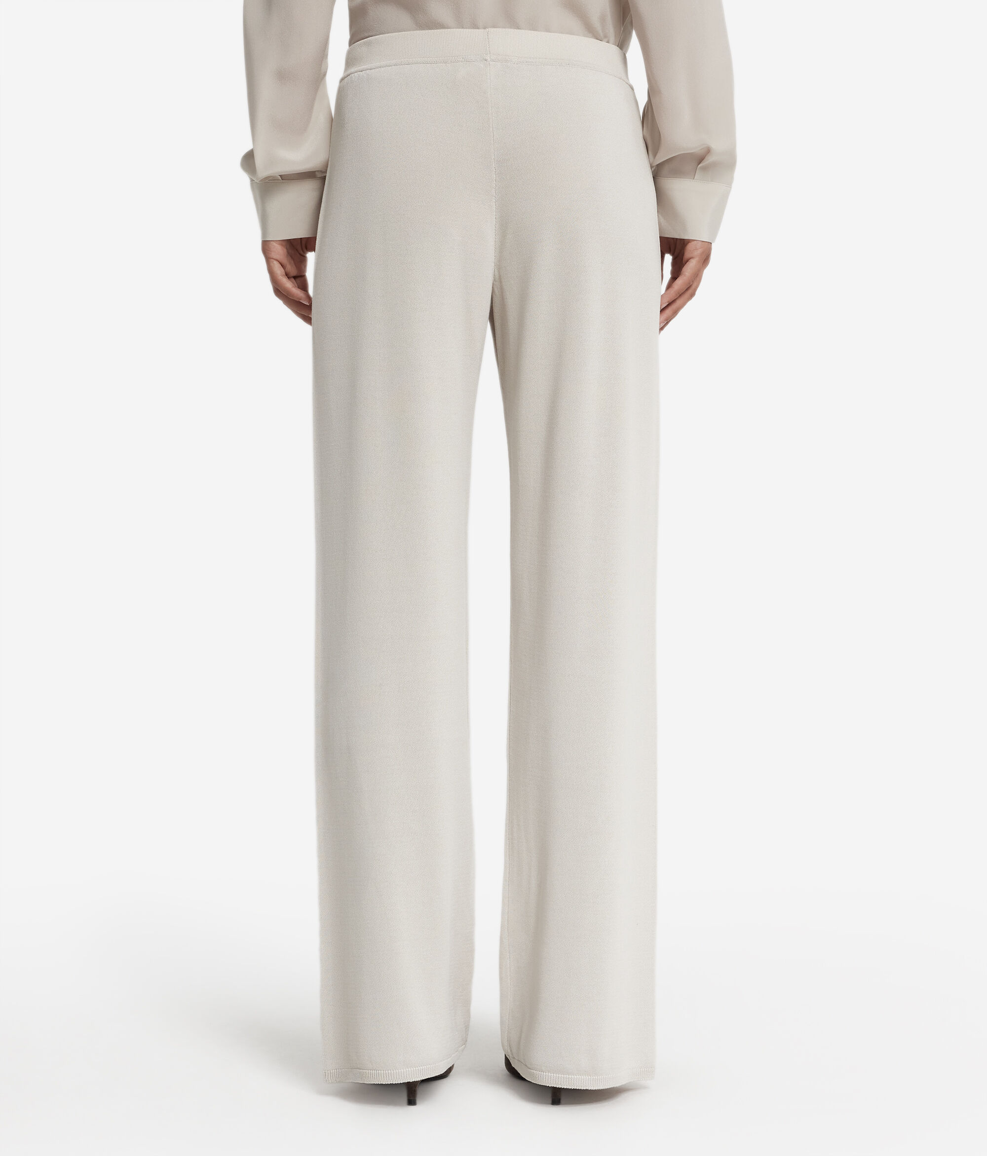 Silk and Cotton Palazzo Pants