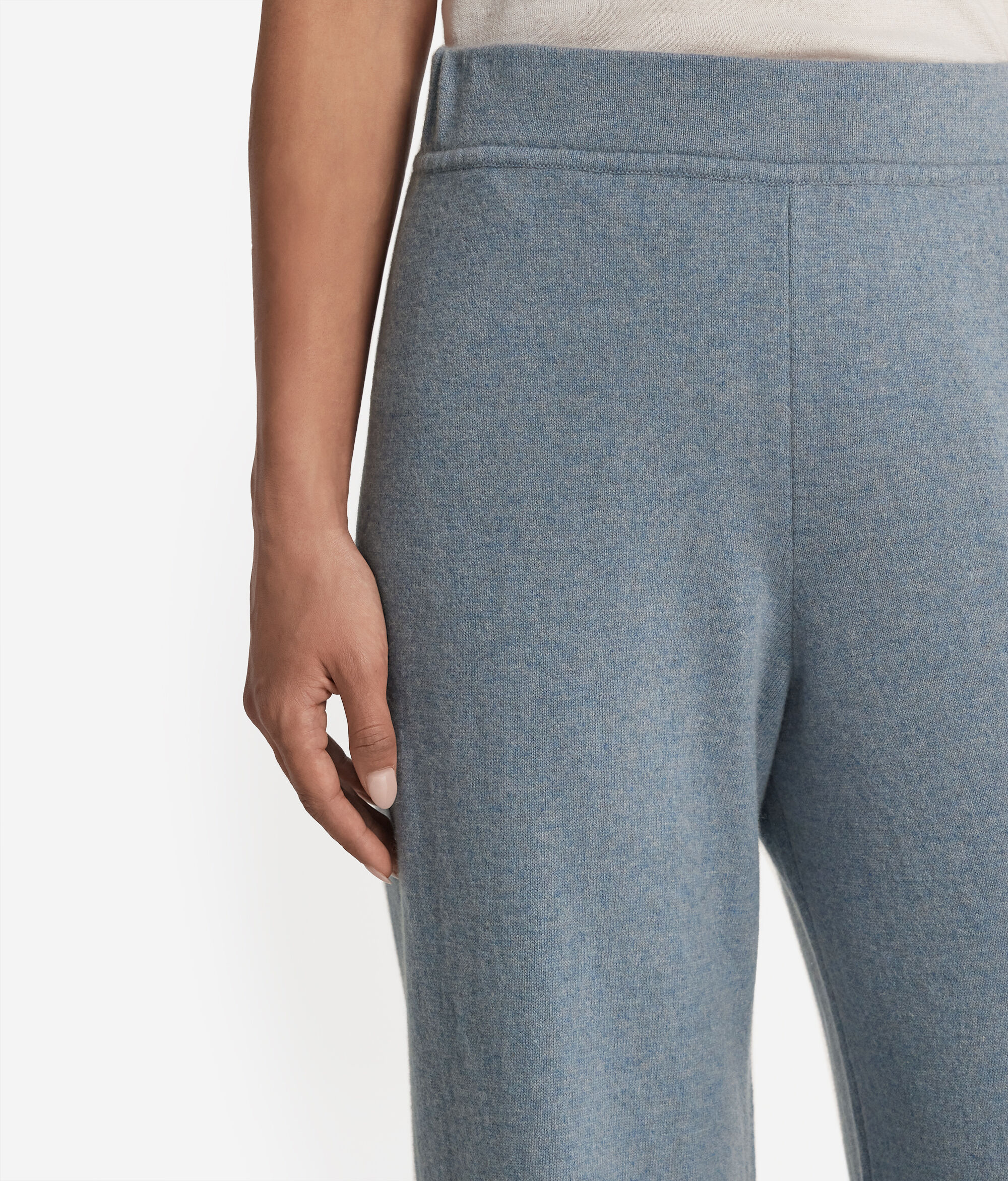 Pantalon large femme en cachemire