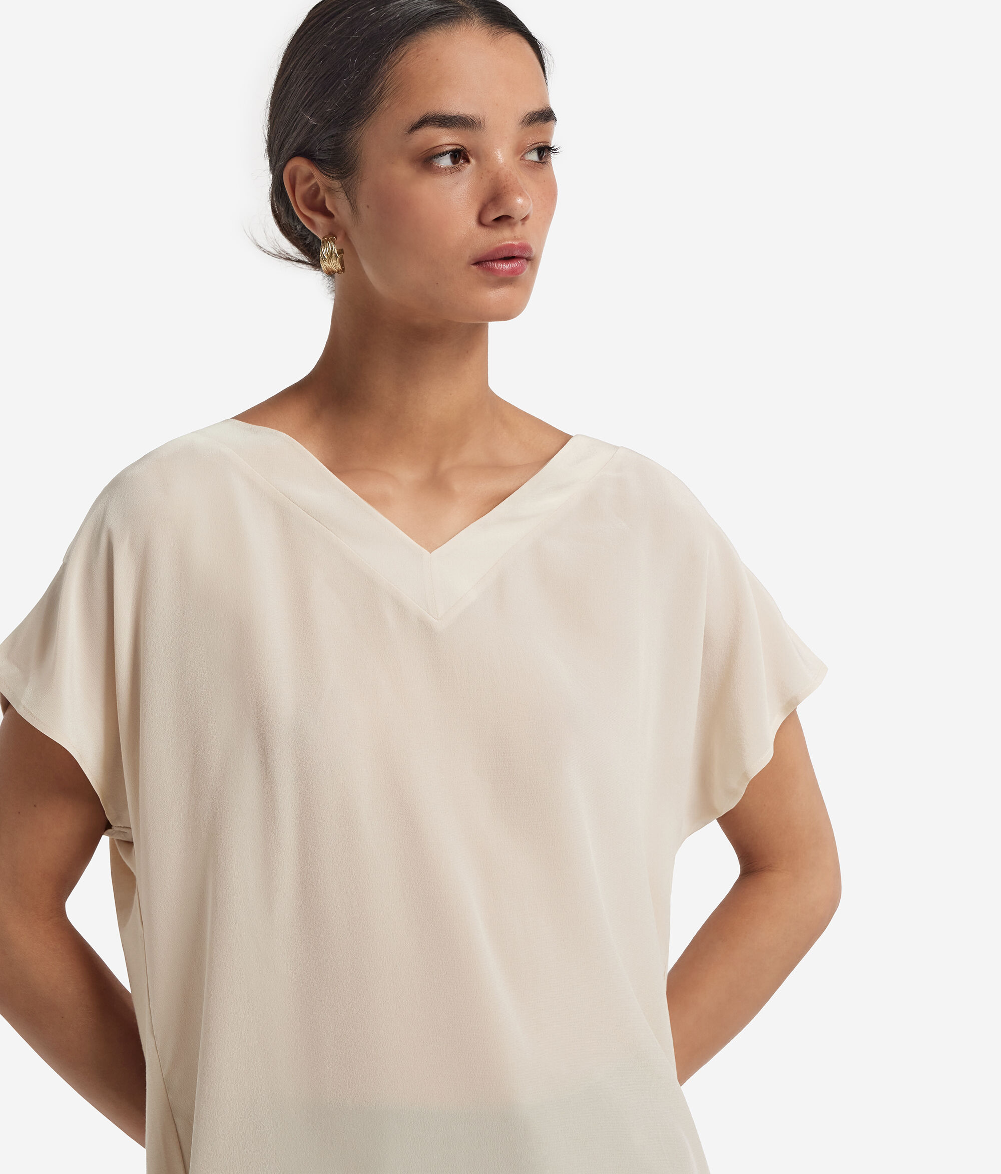 Блуза из шелка и модала