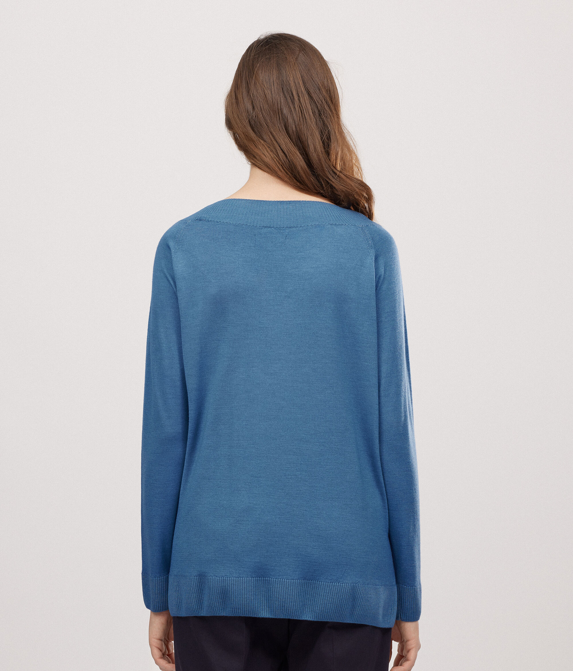 Jersei amb escot en punta de Cashmere Ultrafine
