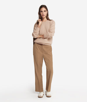 Sweter z Okrągłym Dekoltem i Linią Ramion „Saddle Shoulder” z Kaszmiru Ultrasoft