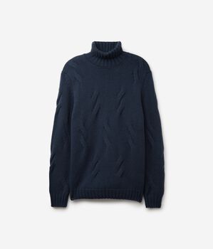 Ζιβάγκο με Σχέδιο με Πλεξίδες από Cashmere