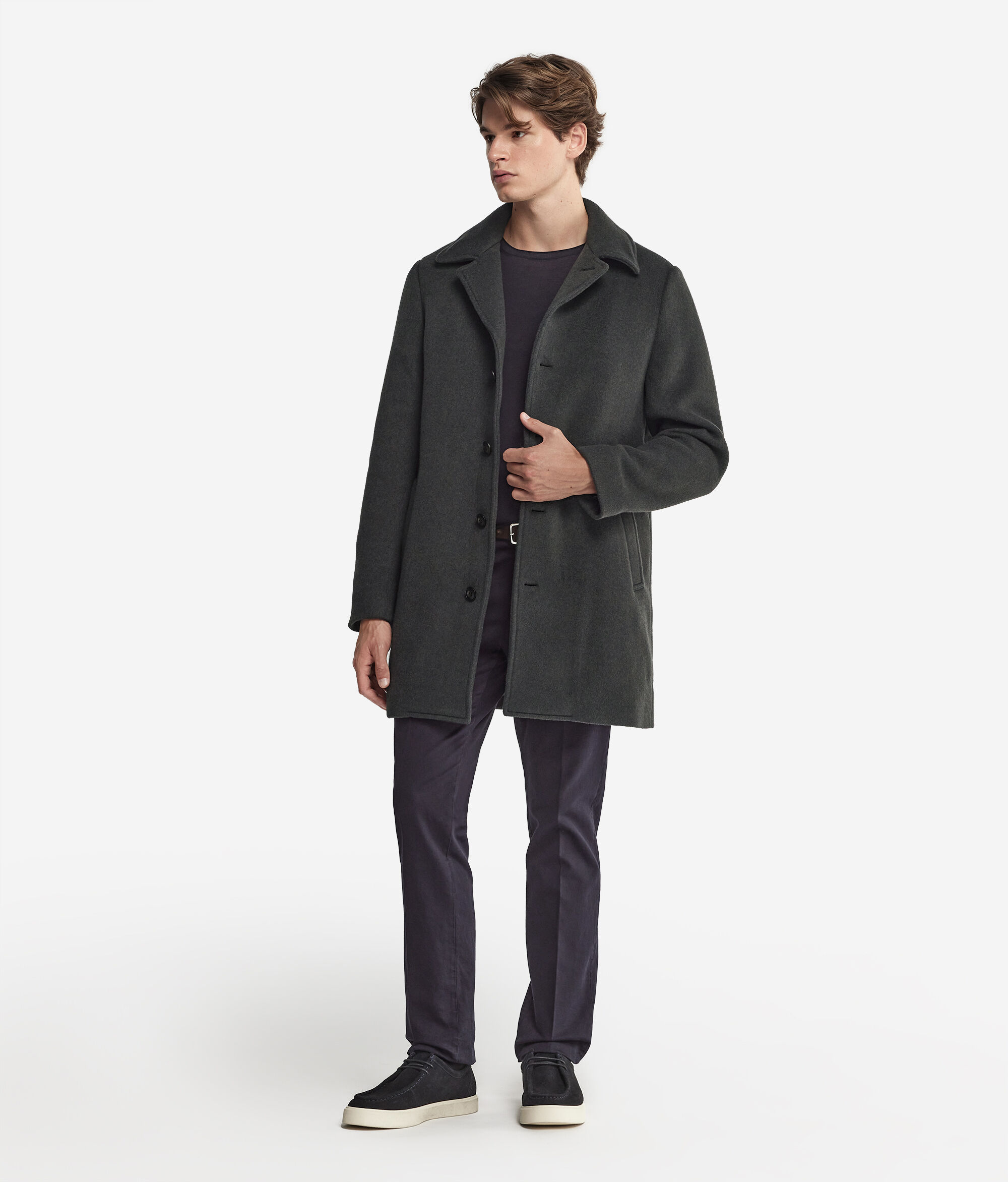 Ultrasoft Cashmere Single-Breasted Coat