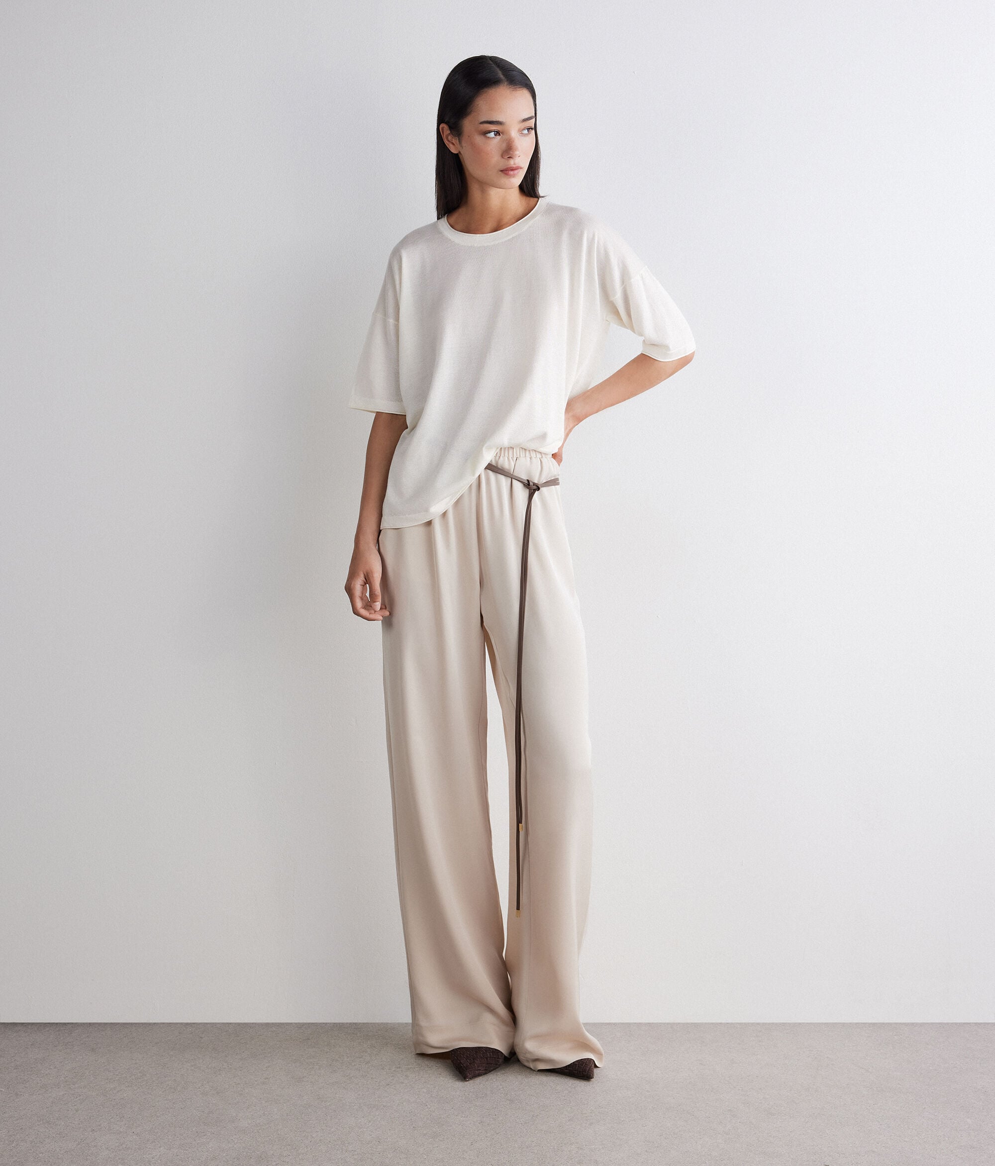 Silkfine Cashmere oversized T-shirt