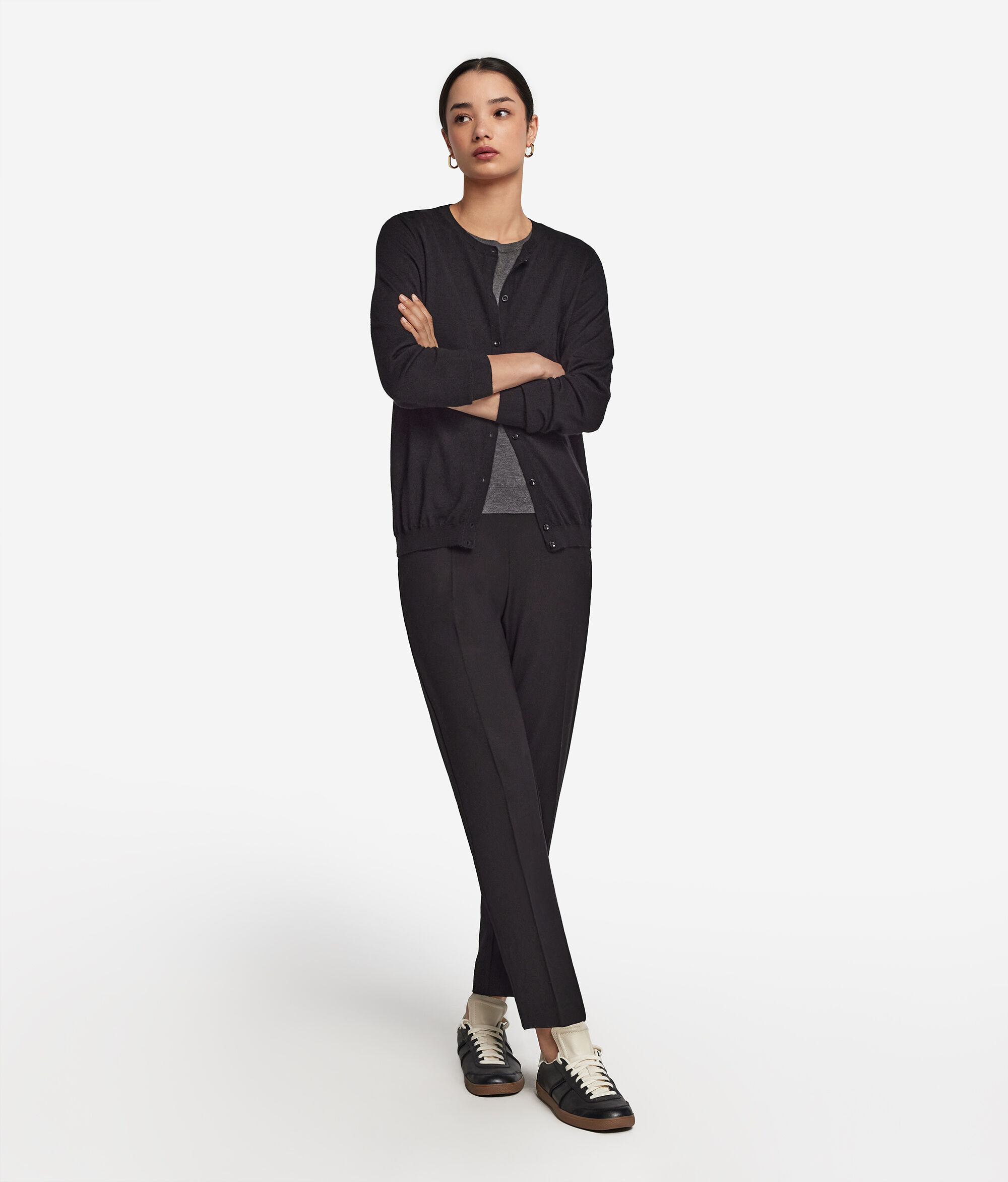 Round-Neck Ultrafine Cashmere Cardigan