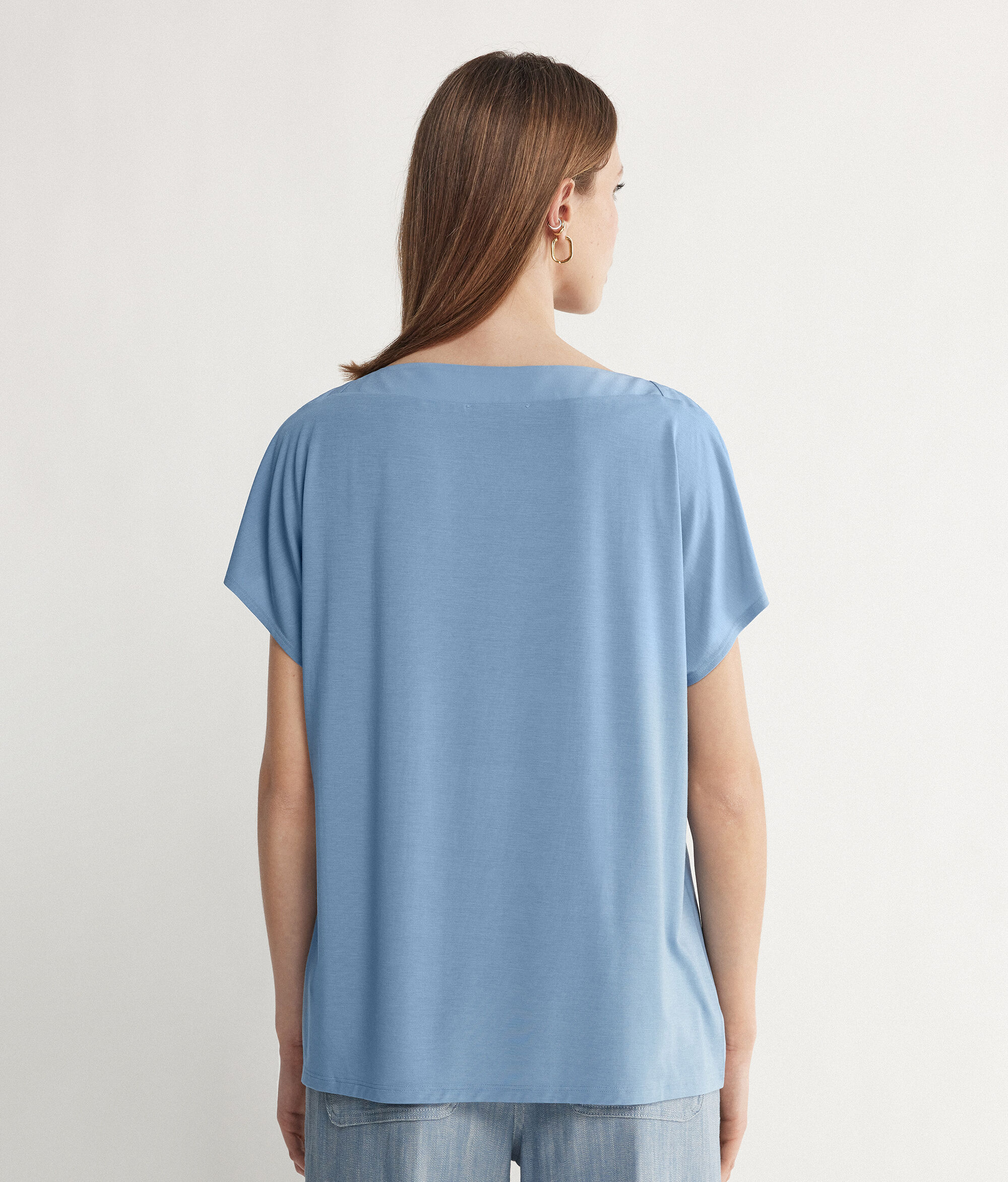 シルク&モダール ボートネック Tシャツ
