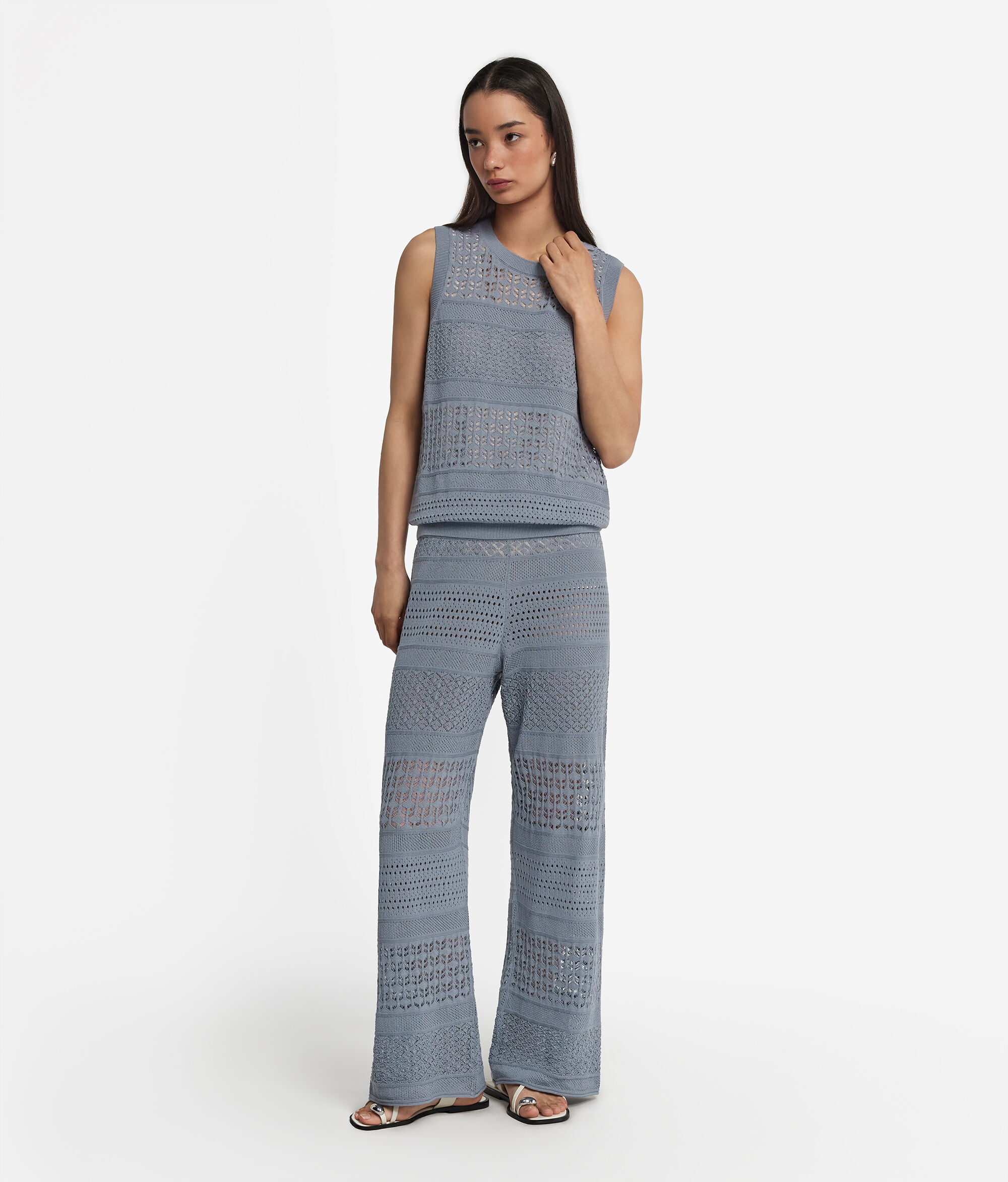 Cotton Crochet Trousers