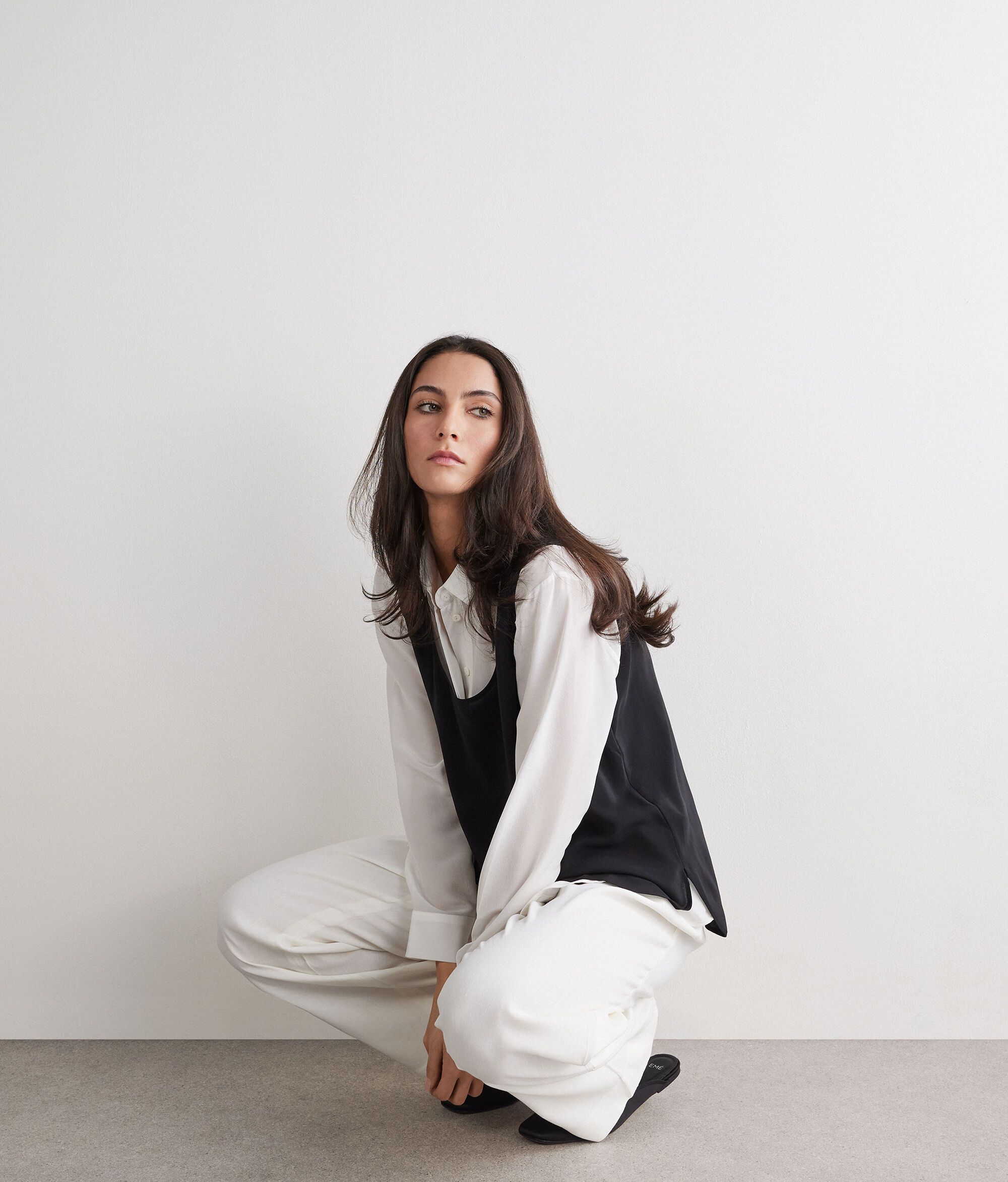 Wide-Neck Silk Camisole