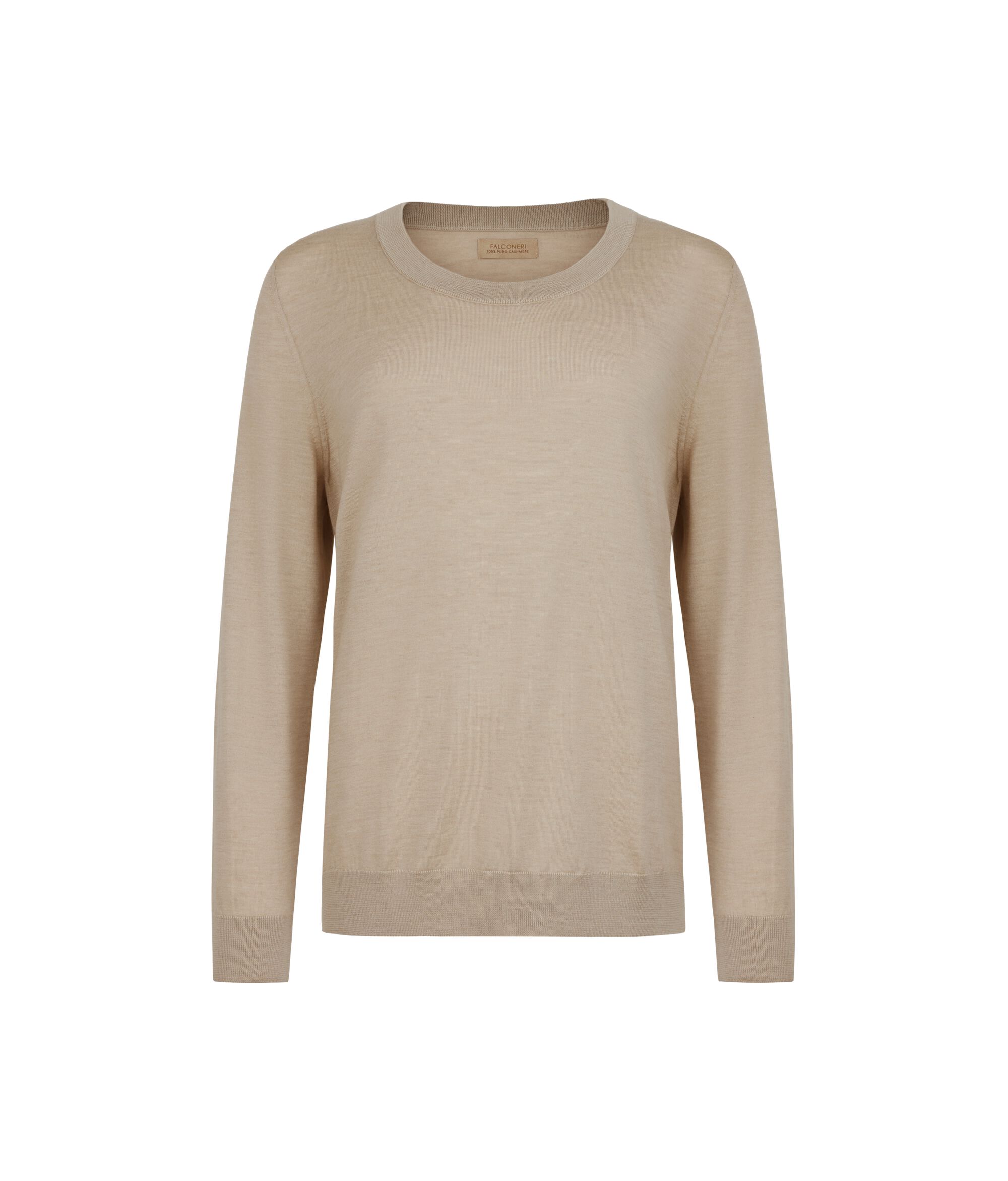 Jersey de cuello redondo en cashmere Ultrafine