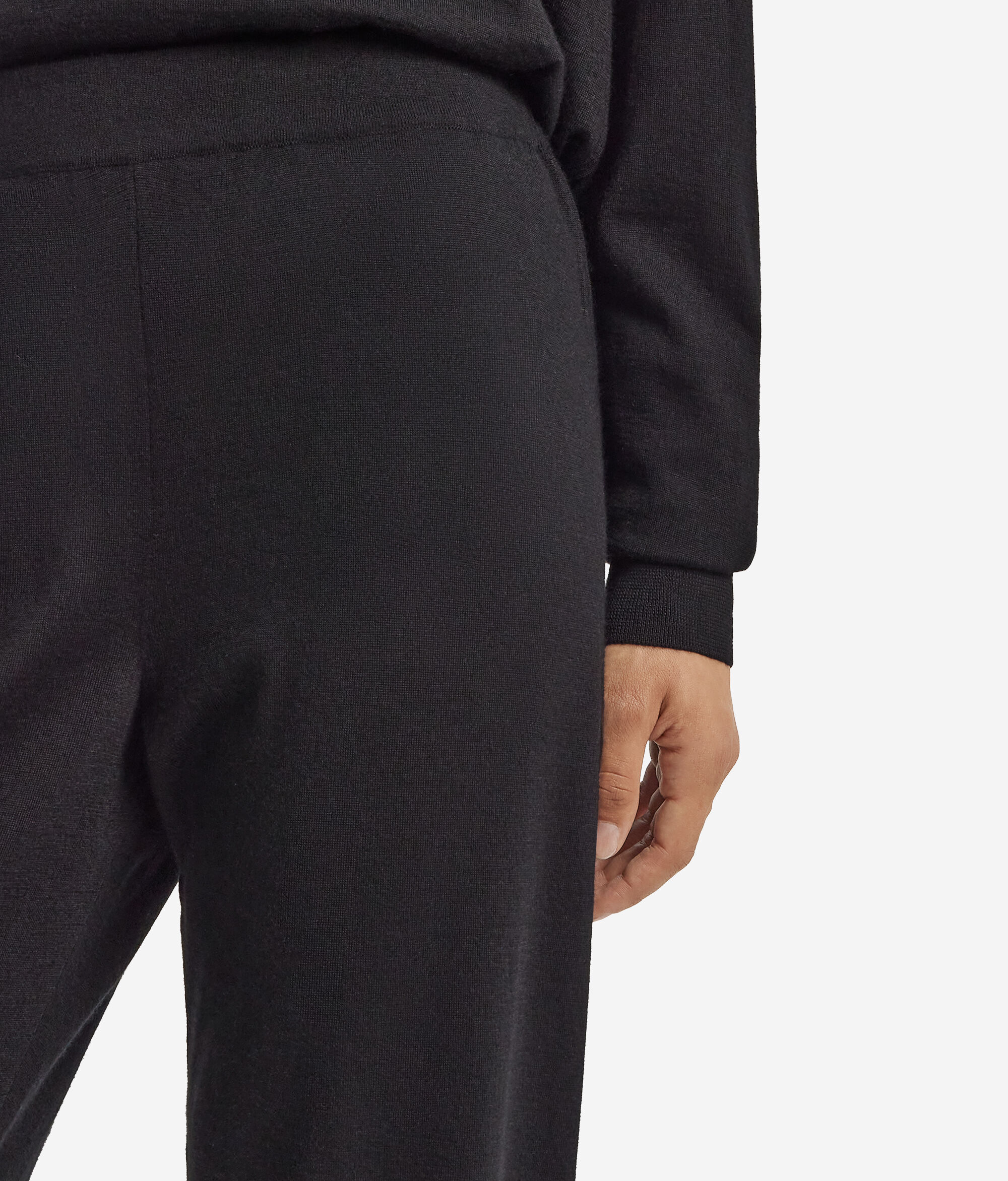Pantalon large en cachemire ultra-fin
