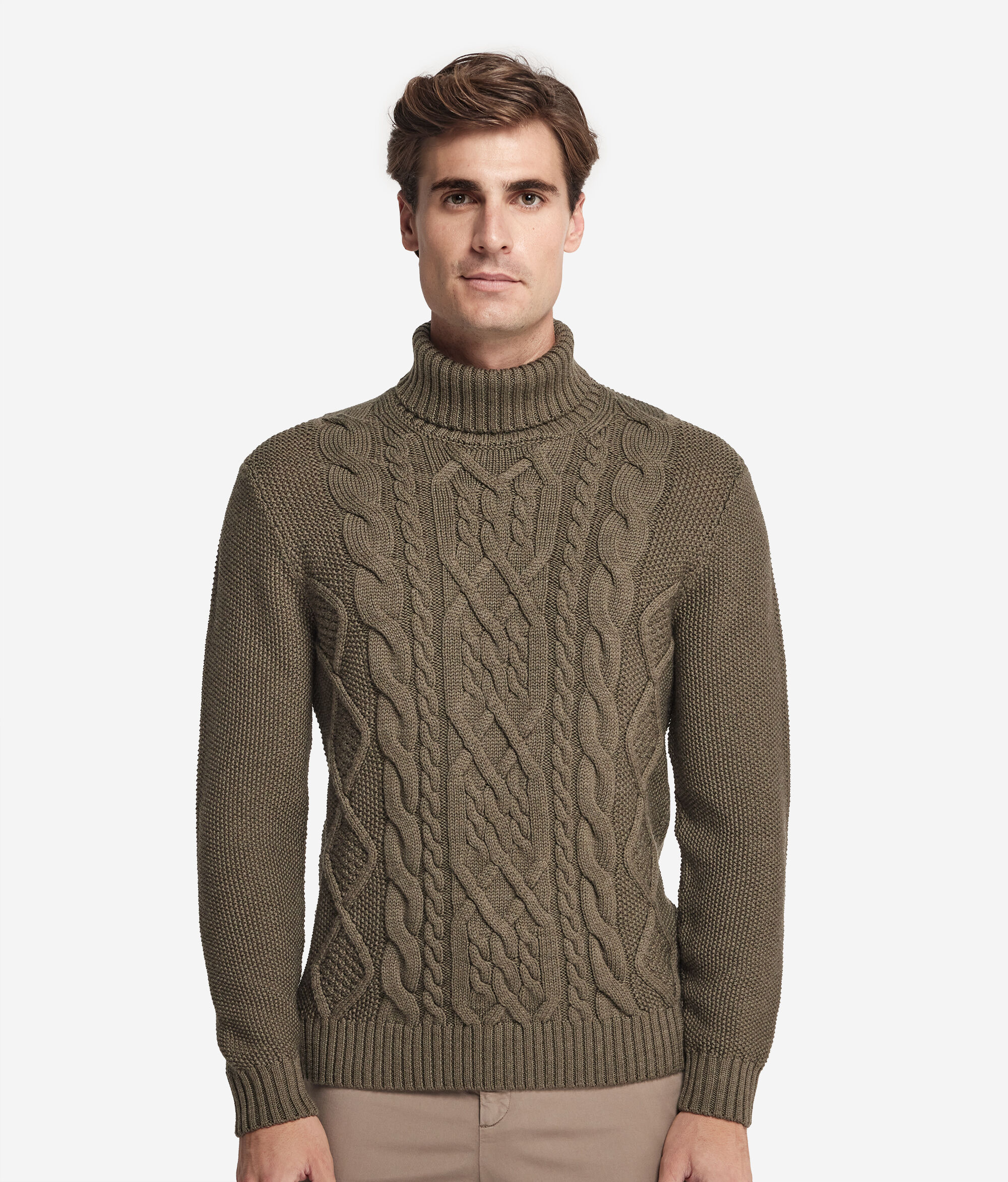 Pull à col roulé style pêcheur