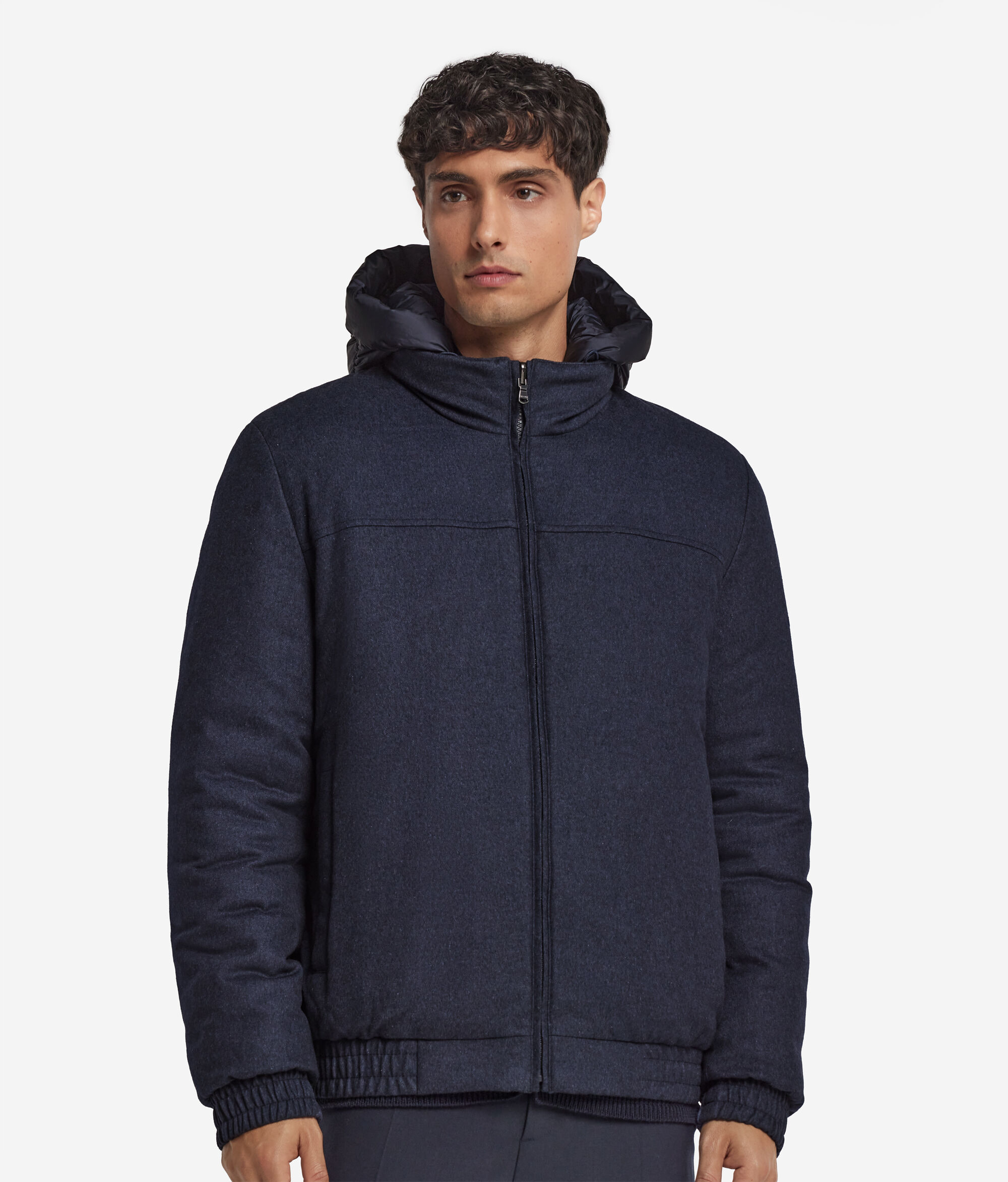 Двусторонняя куртка из шелка и кашемира