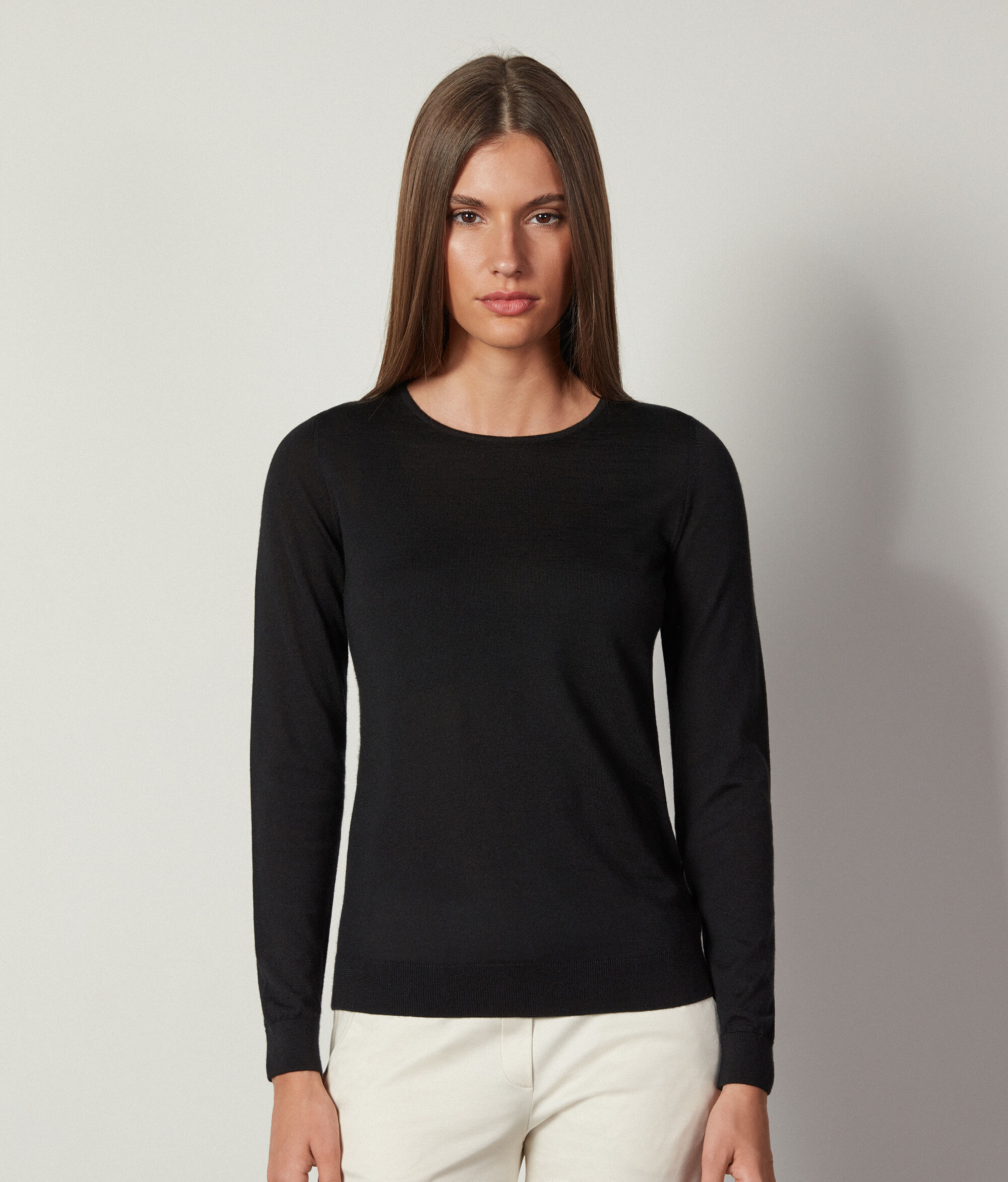 Round-Neck Ultrafine Cashmere Jumper
