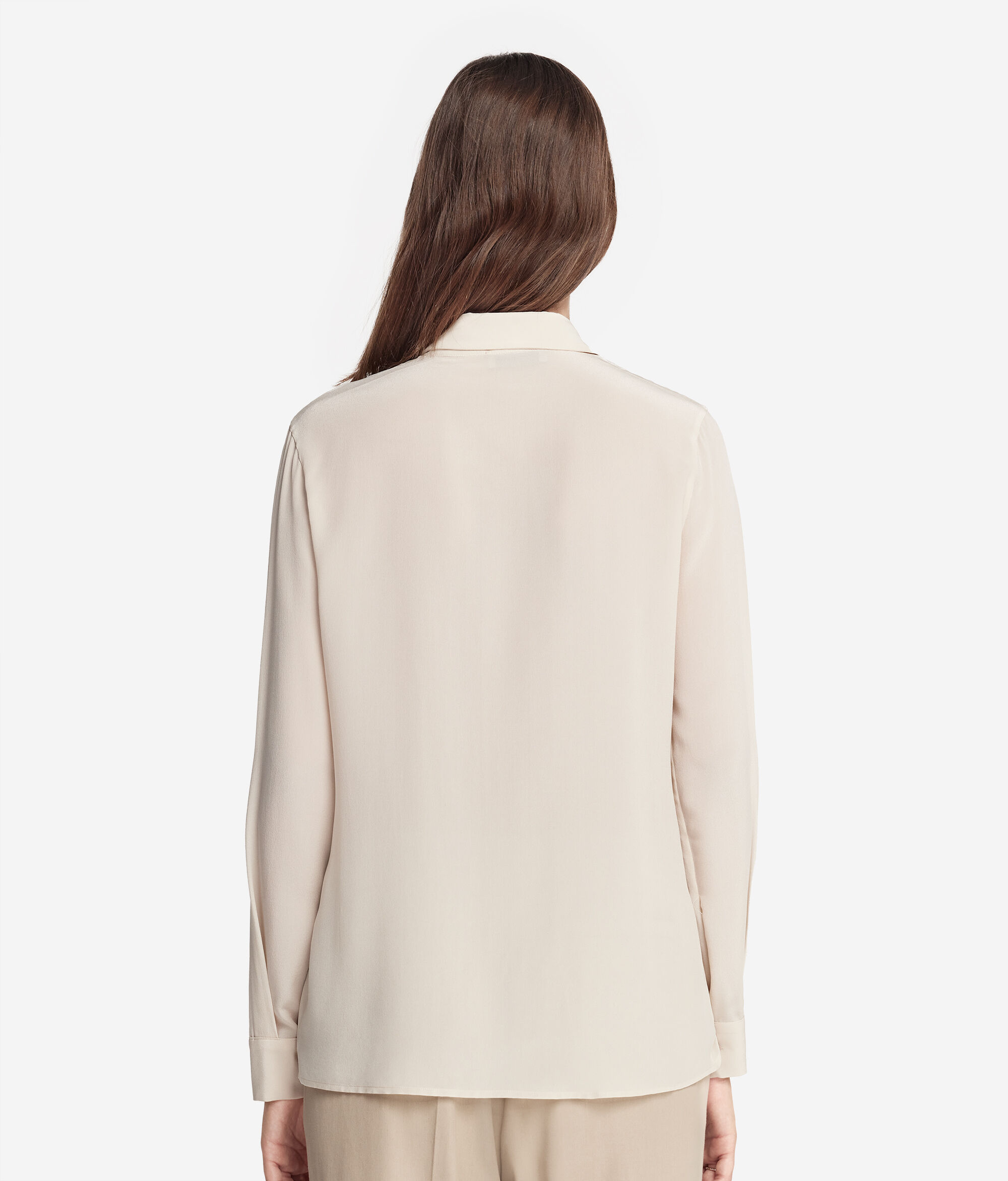 Camisa de seda natural para mujer