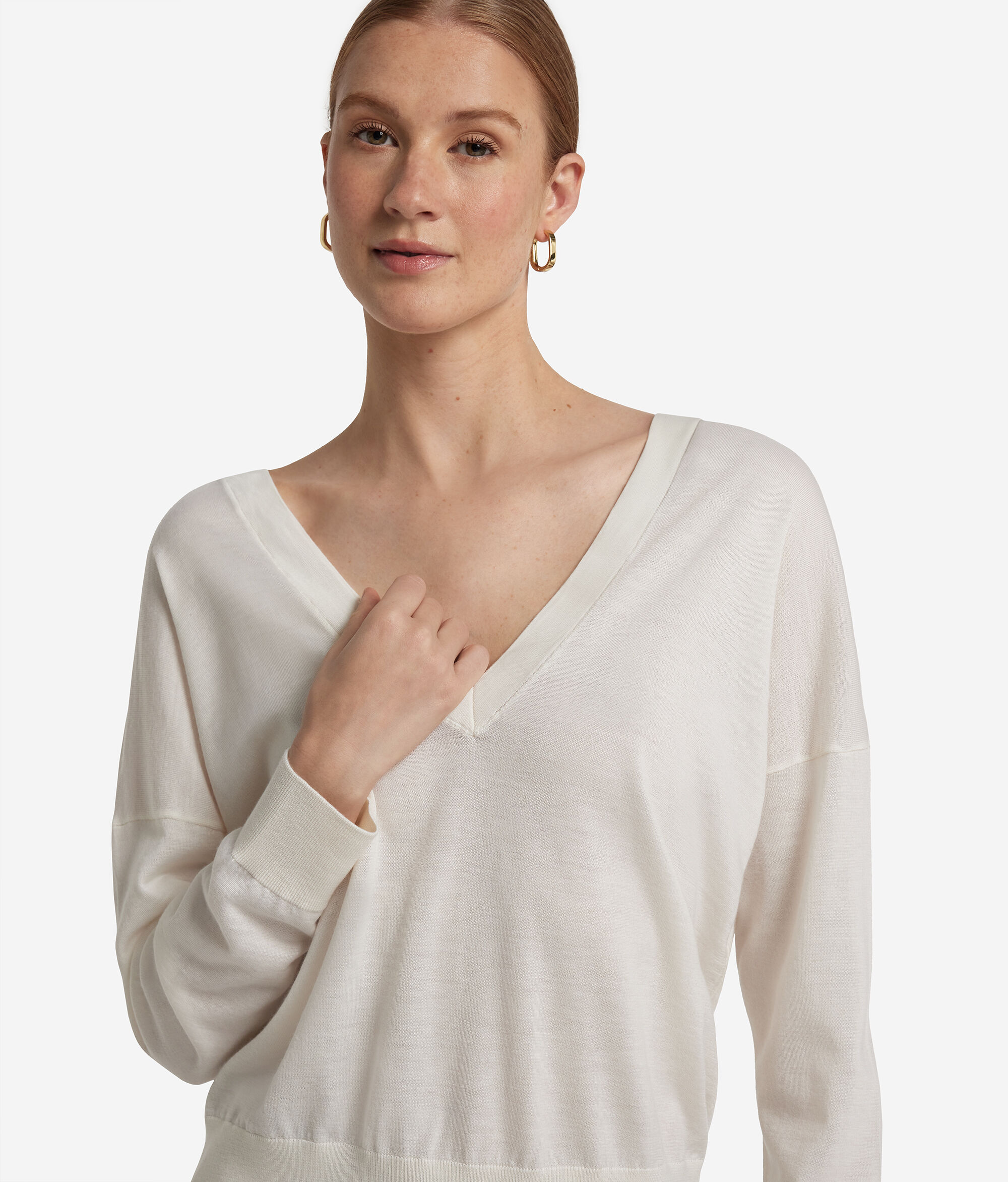 Ultrafine Cashmere Double V-Neck Jumper
