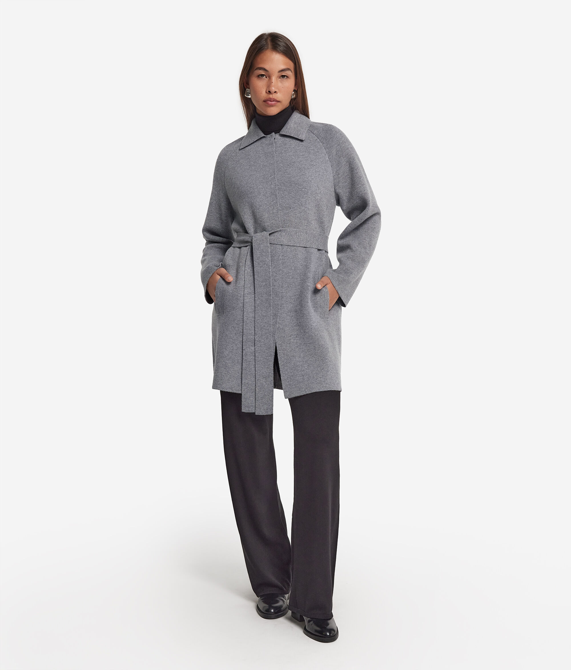 Ultrasoft Cashmere Coat with Collar