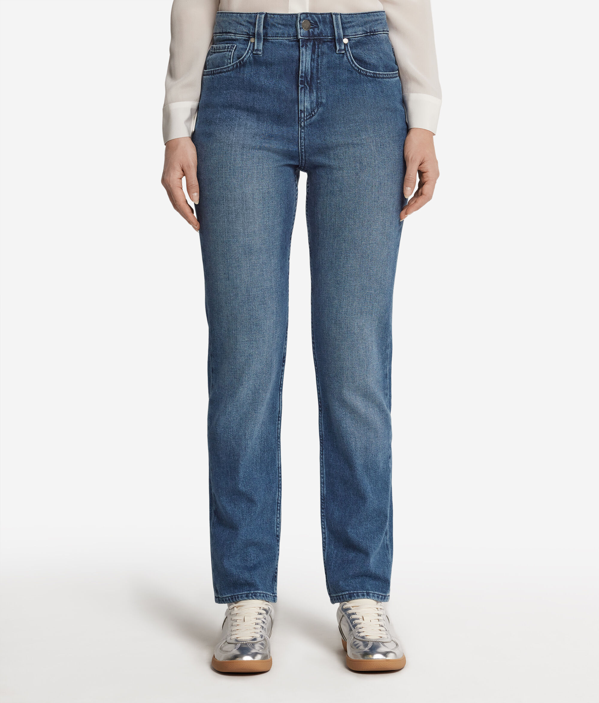 Denimhose mit Kaschmir