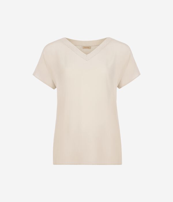 Блуза из шелка и модала