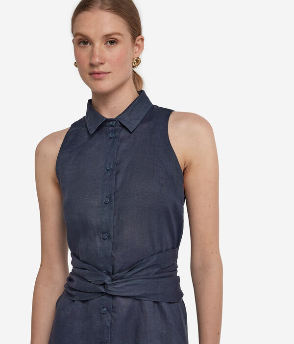 Платье изо льна