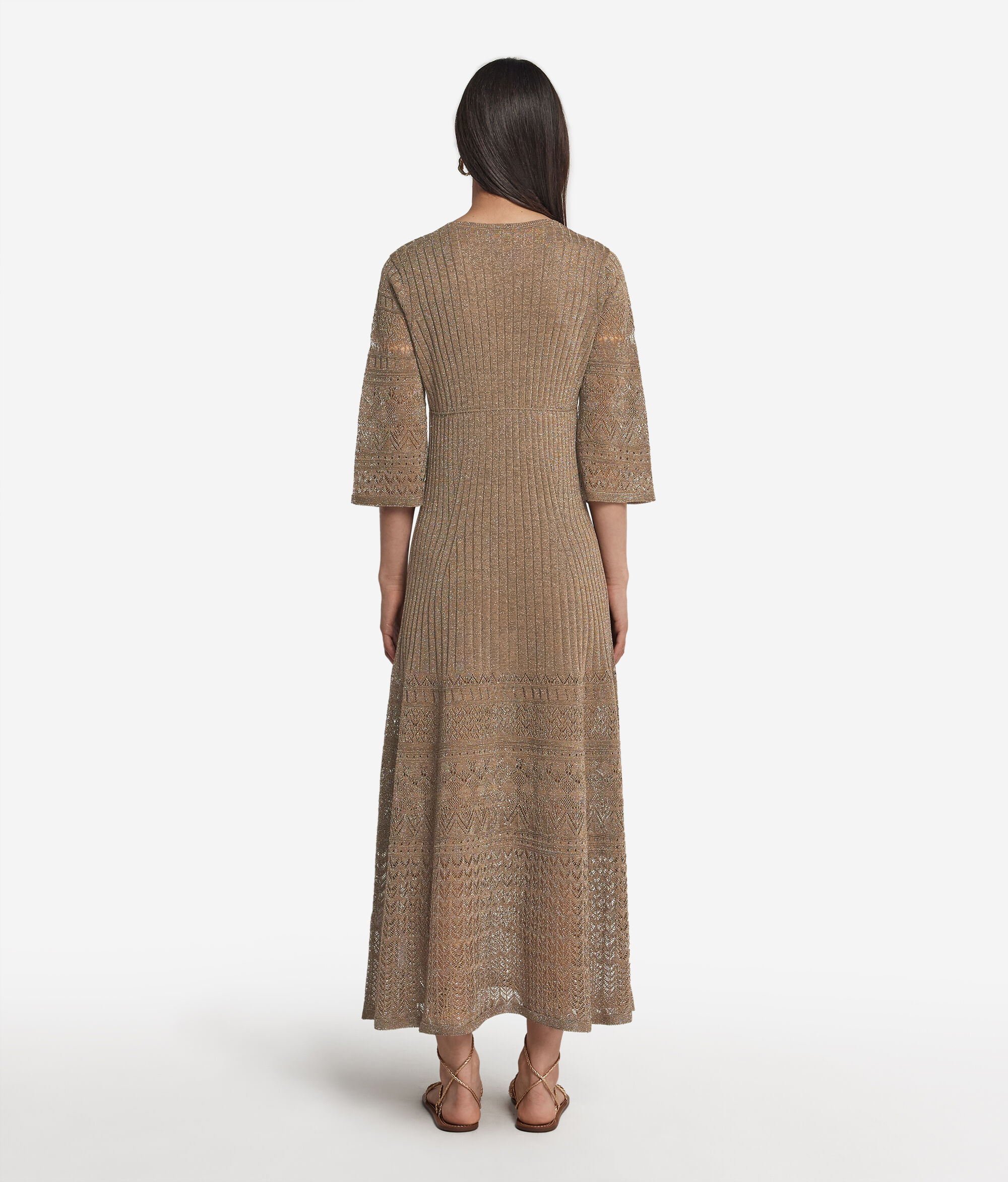 Vestit de canalé calat lamé