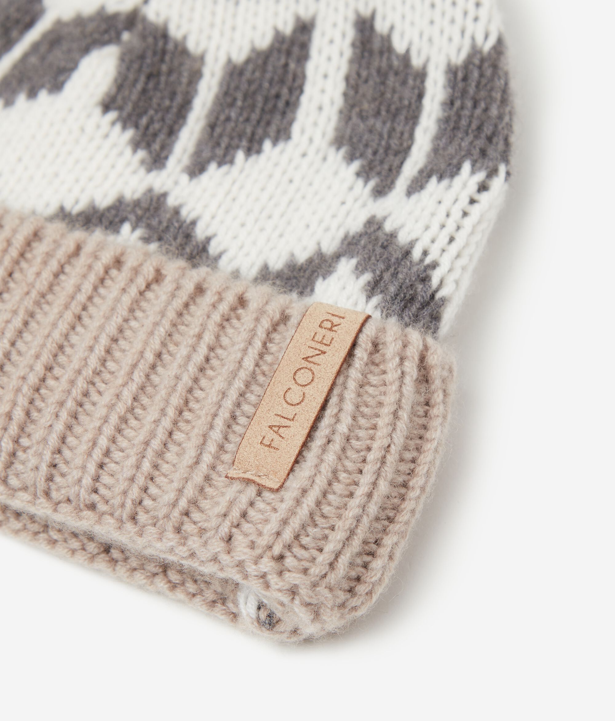 Berretto in Cashmere Jacquard