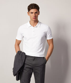 Poloshirt aus Twist-Baumwolle