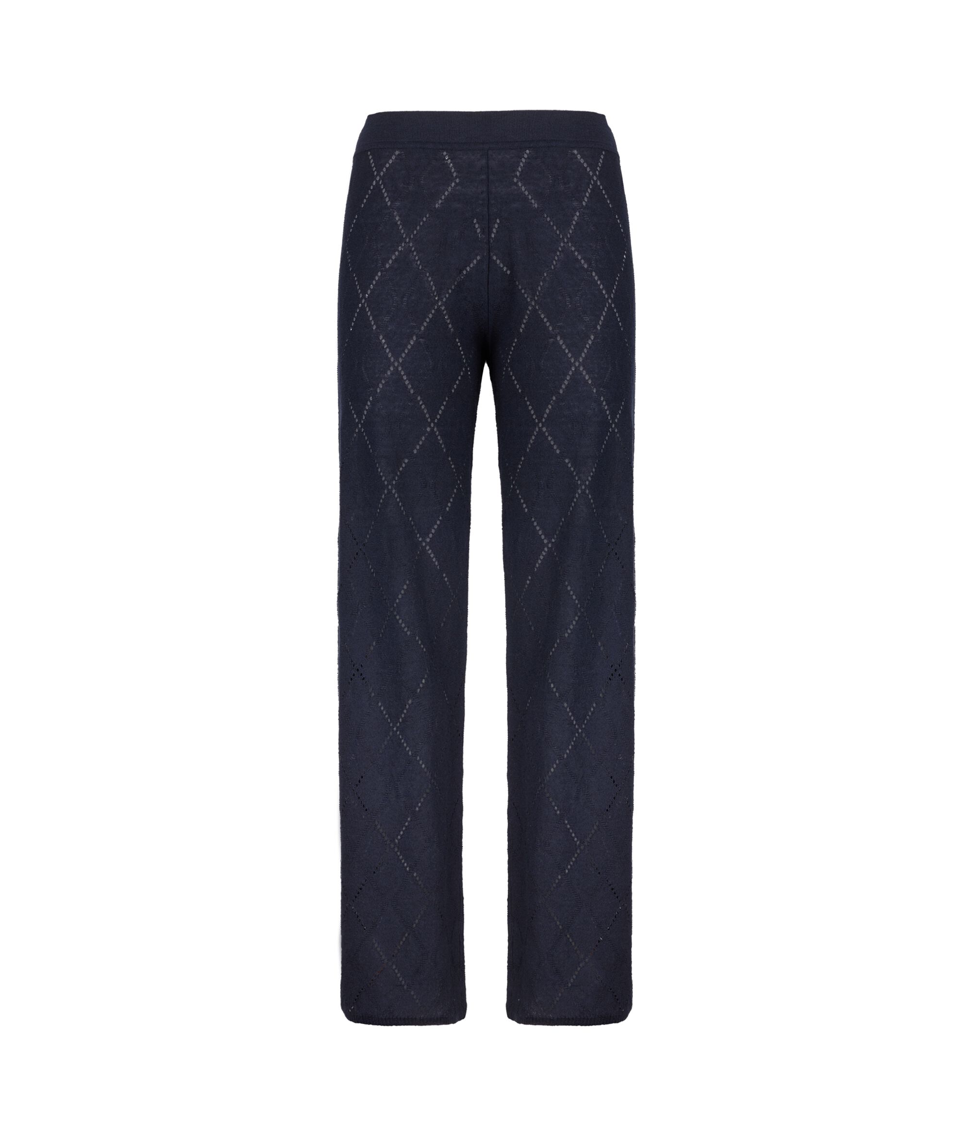 Pantalon large à losanges