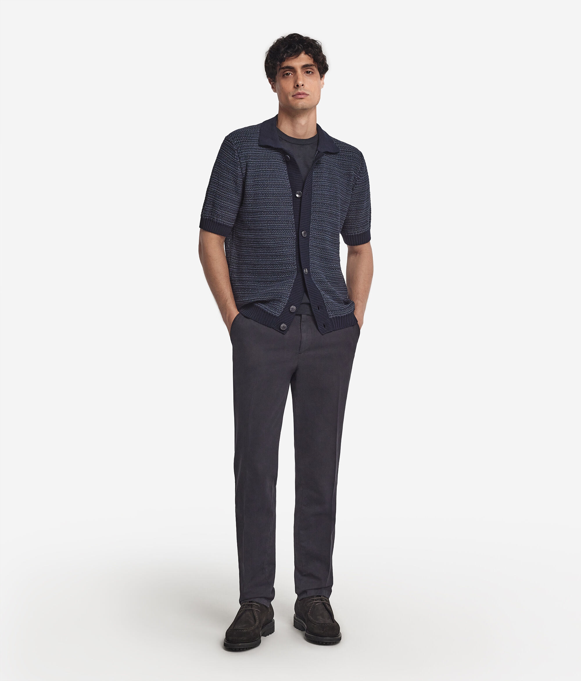 Short-sleeved polo shirt