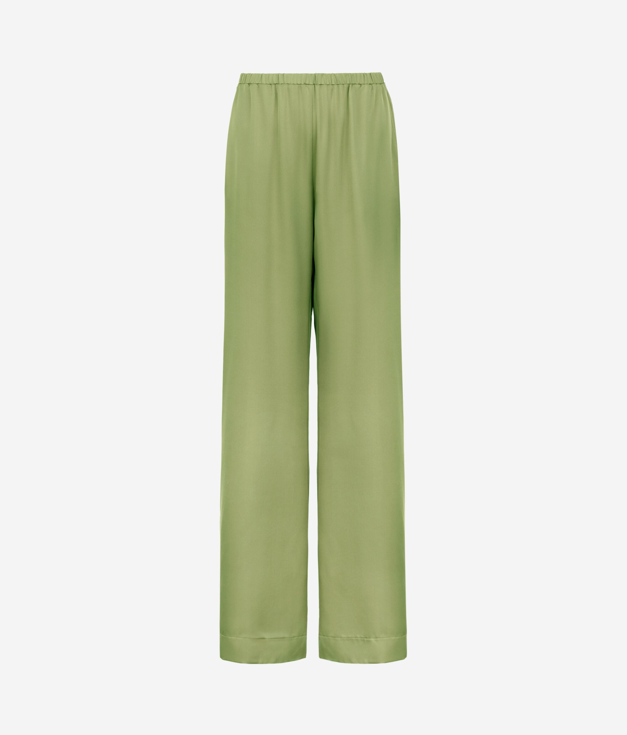 Pantaloni din satin mat