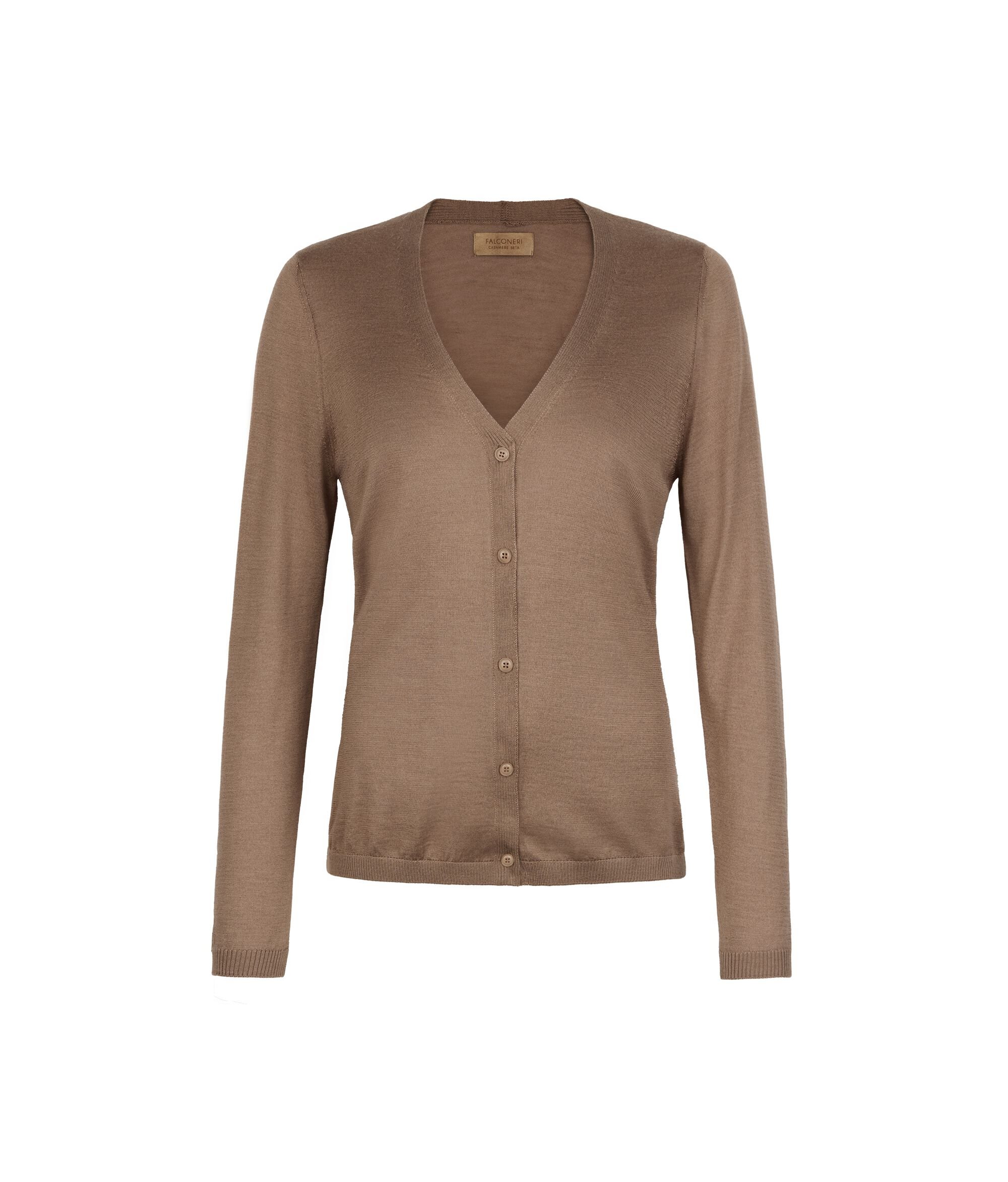 V-nyakú Silkfine Selyemkasmír pulóver