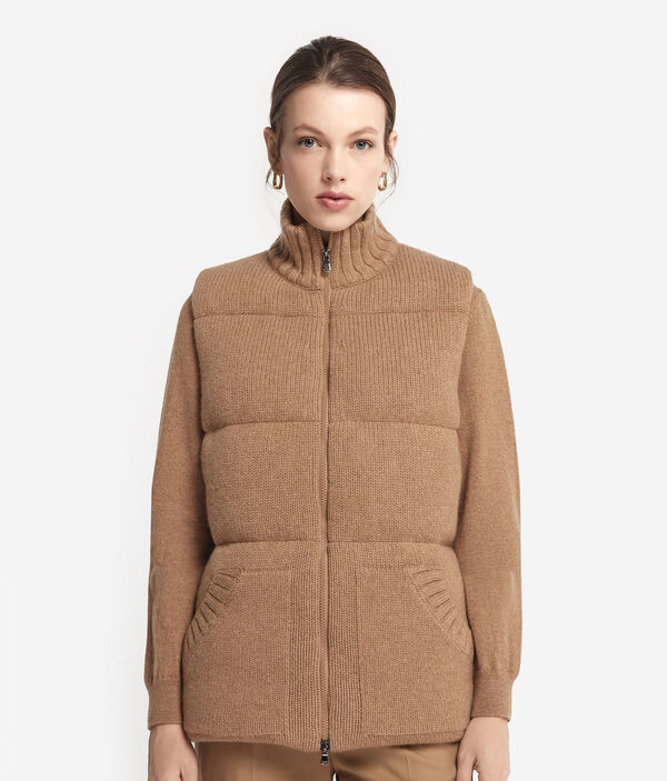 Пуховый жилет из кашемира