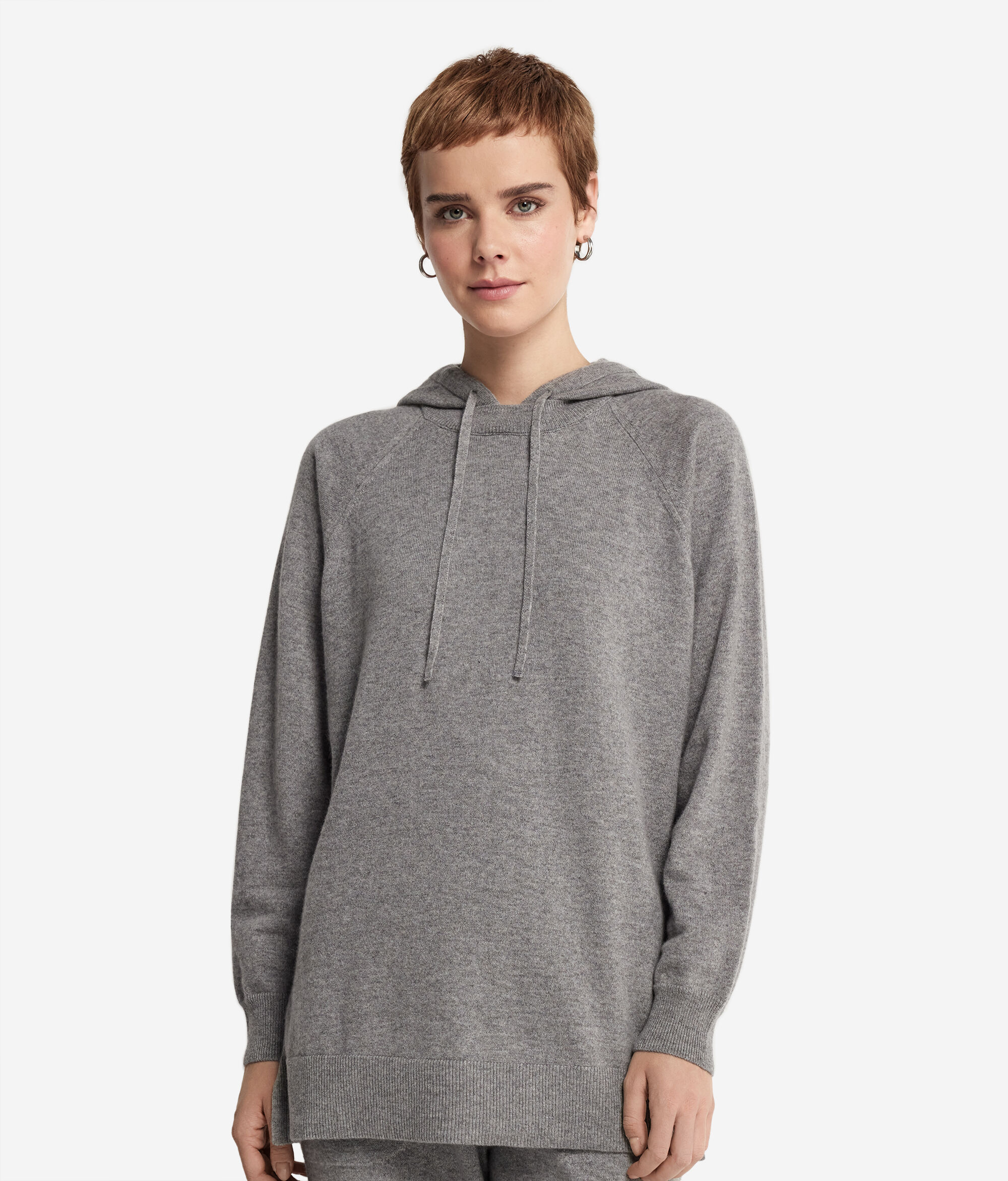 Bluza z kapturem z kaszmiru Ultrasoft