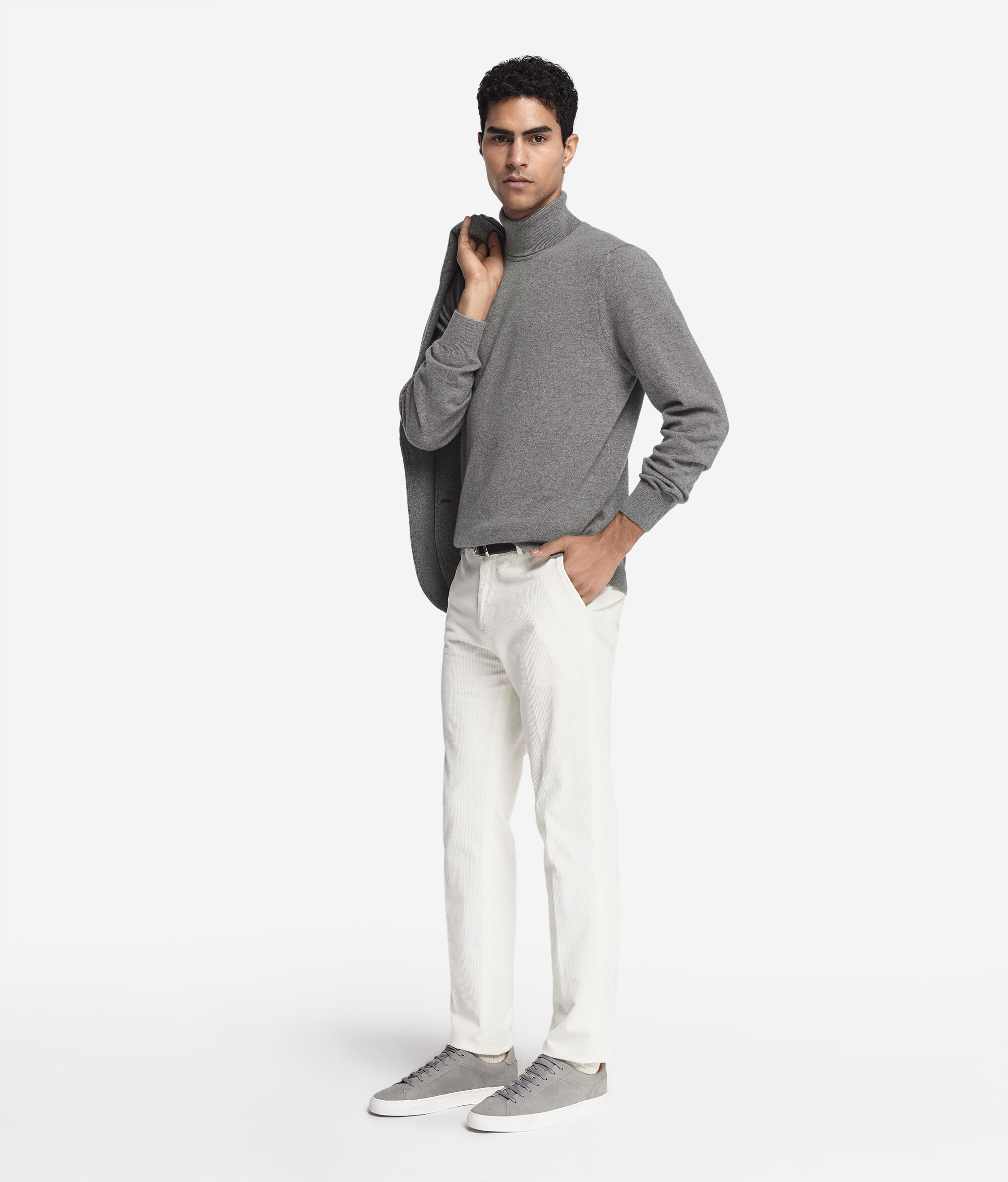 Col roulé homme en cachemire ultra-doux